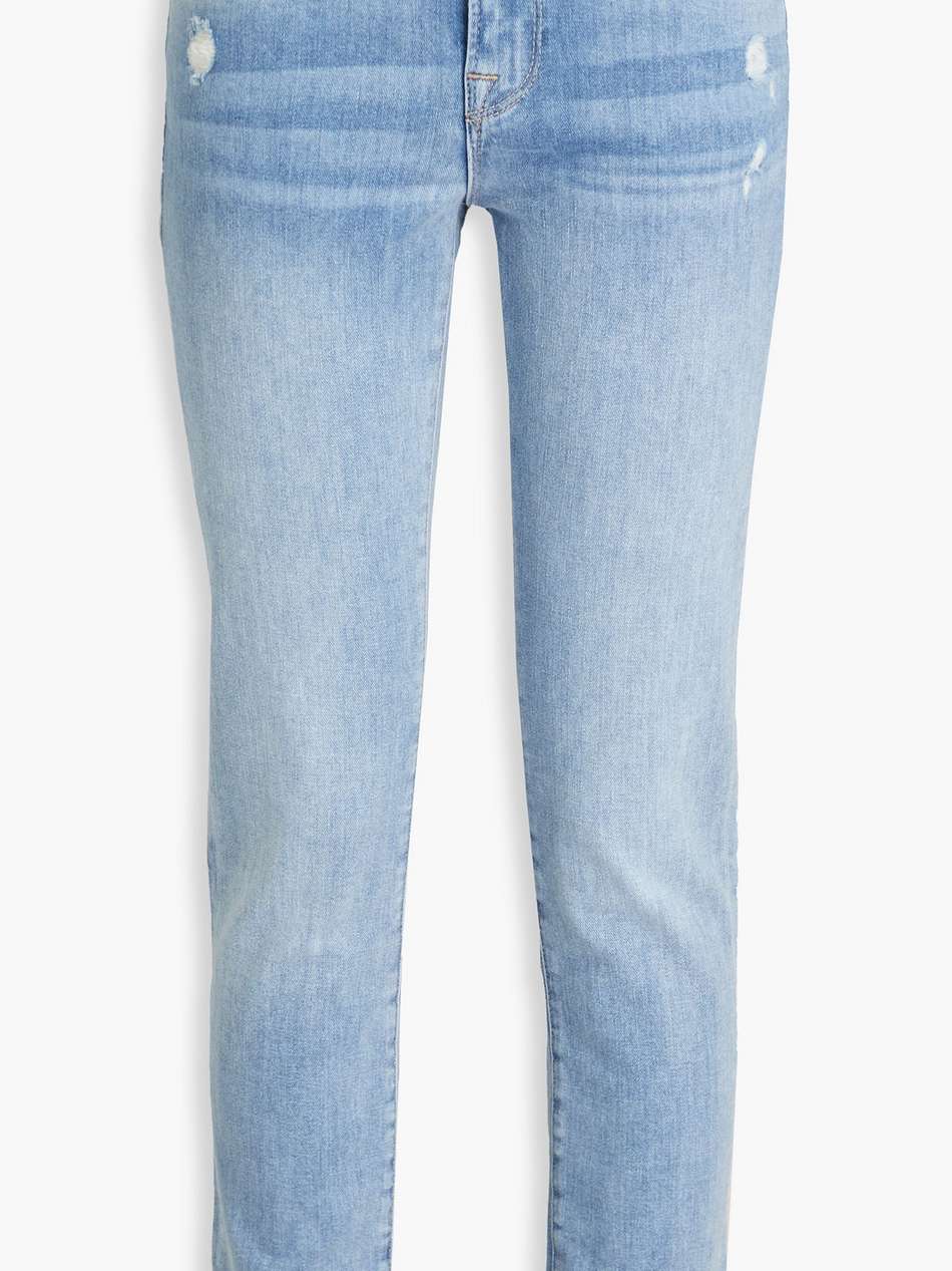 le garcon slim distressed boyfriend jeans