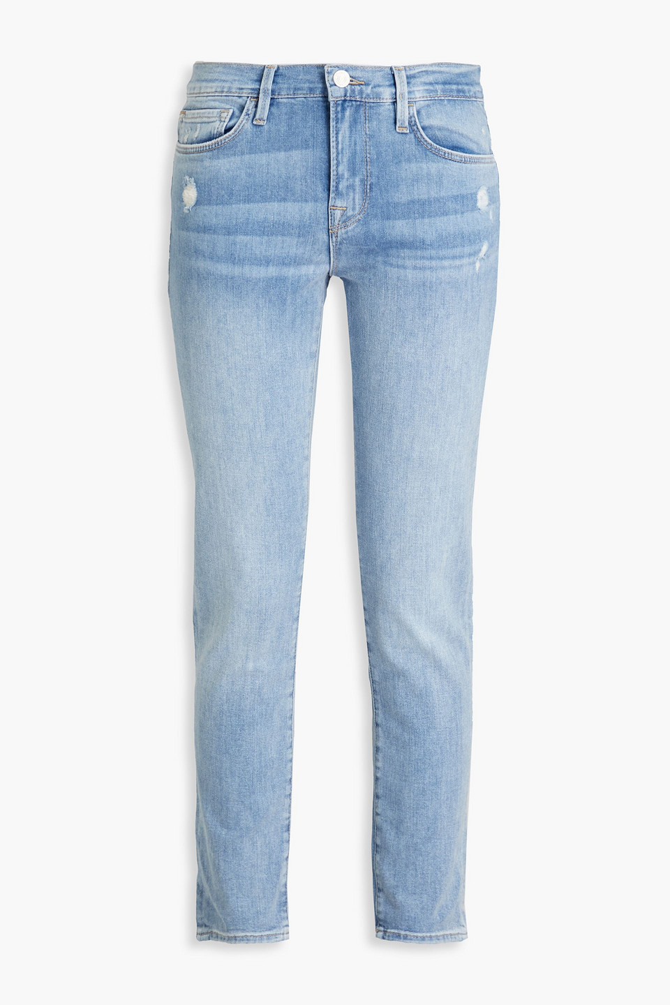 Le Garcon Slim distressed boyfriend jeans