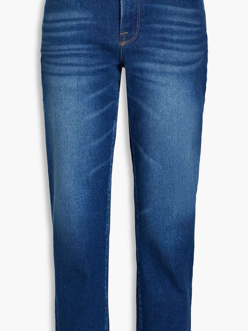 le nouveau cropped mid-rise straight-leg jeans