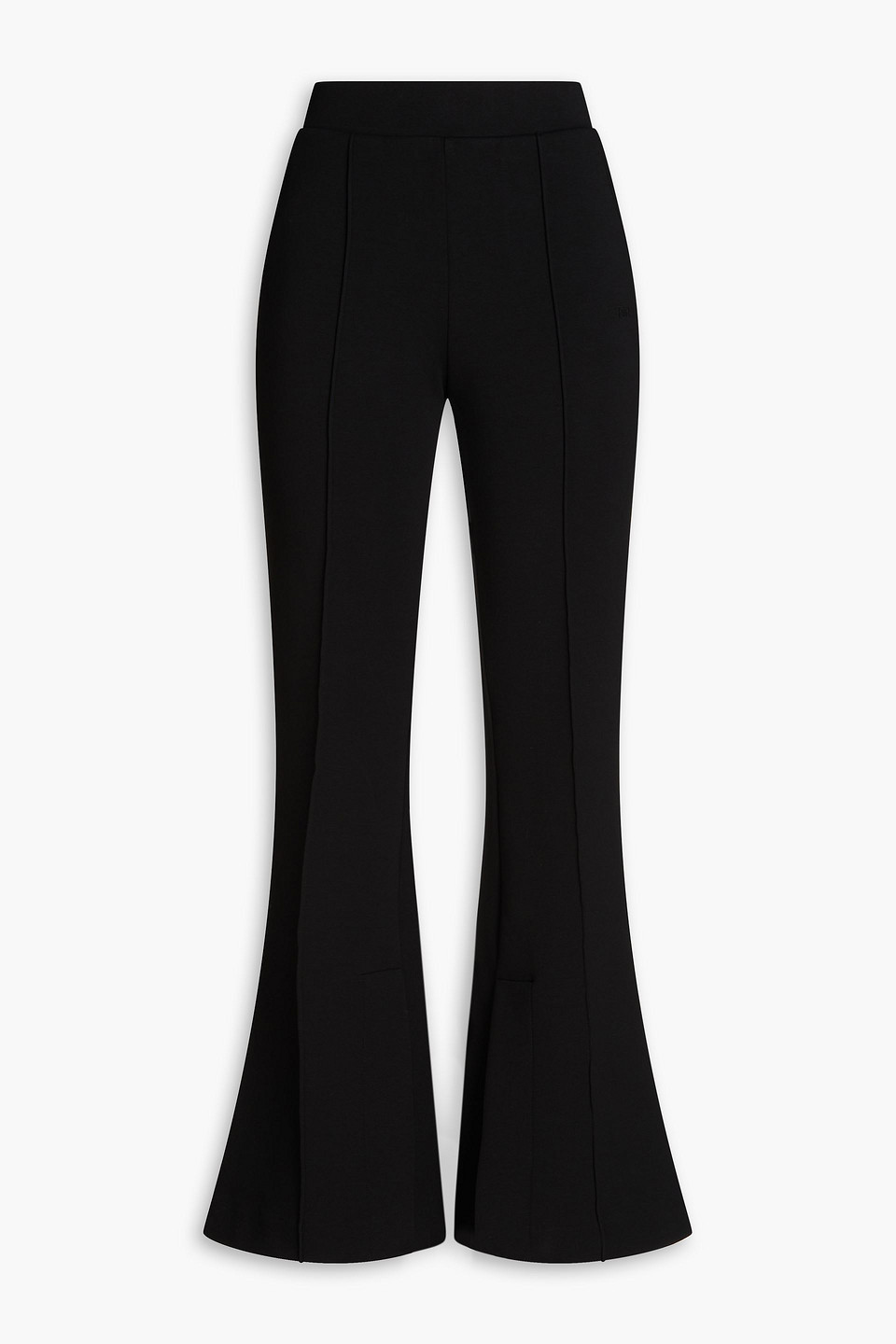 Cotton-blend flared pants