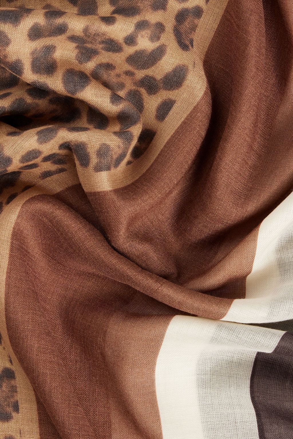 VALENTINO GARAVANI Printed cashmere and silk-blend scarf