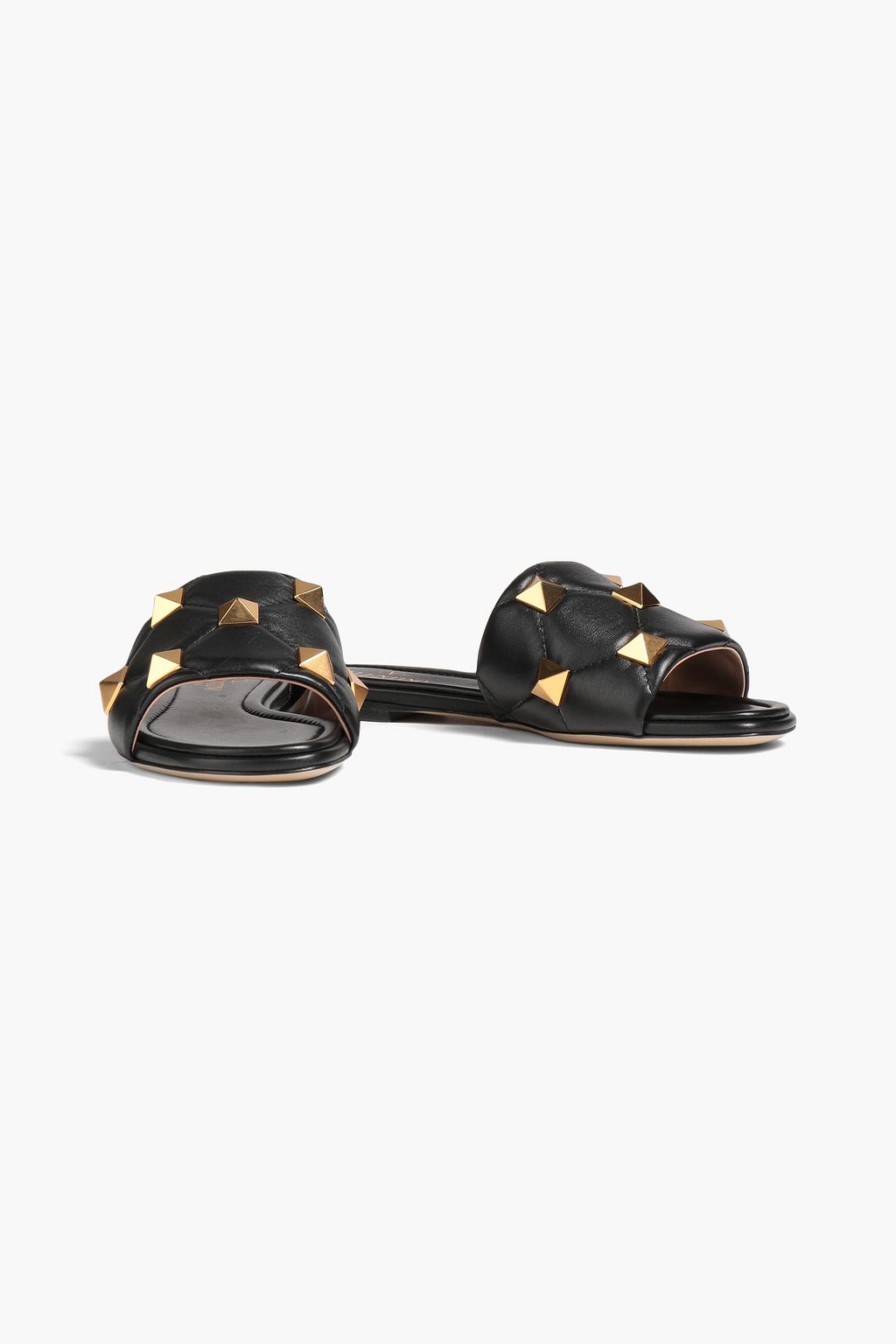 VALENTINO GARAVANI Roman Stud quilted leather slides