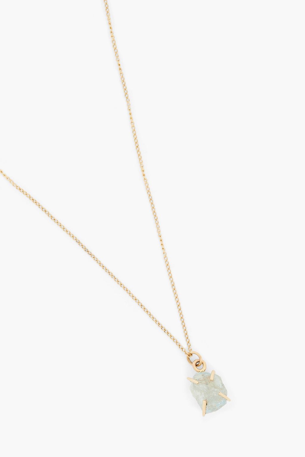 MELISSA JOY MANNING Kette aus 14 KT. Gold mit Aquamarin