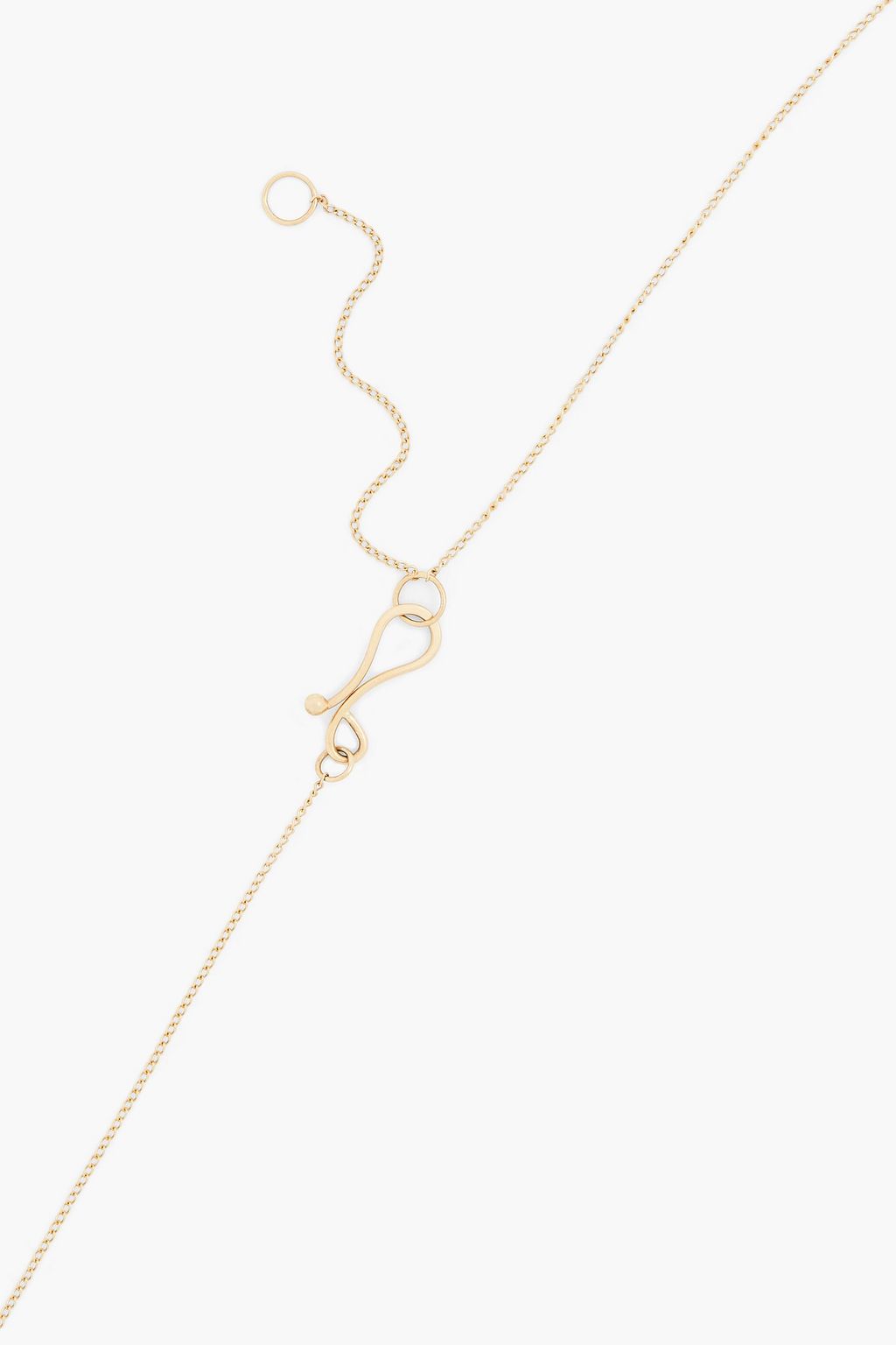 MELISSA JOY MANNING Kette aus 14 KT. Gold mit Aquamarin