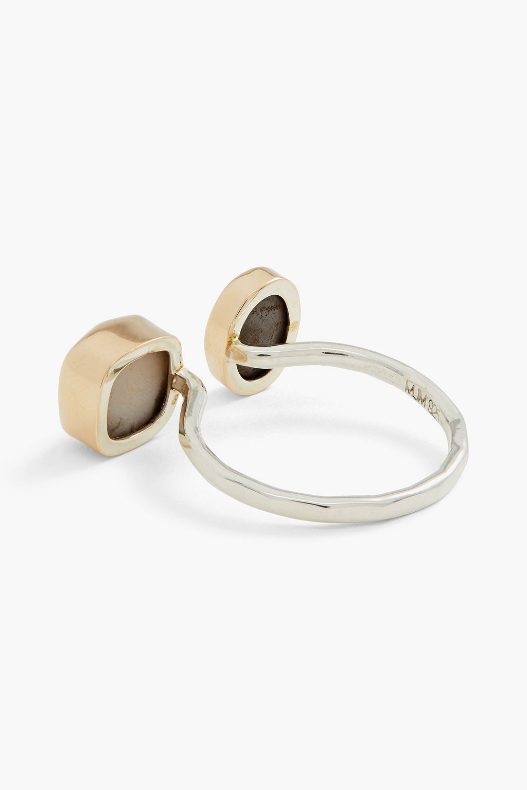MELISSA JOY MANNING 14-karat gold, sterling silver, opal and druzy ring