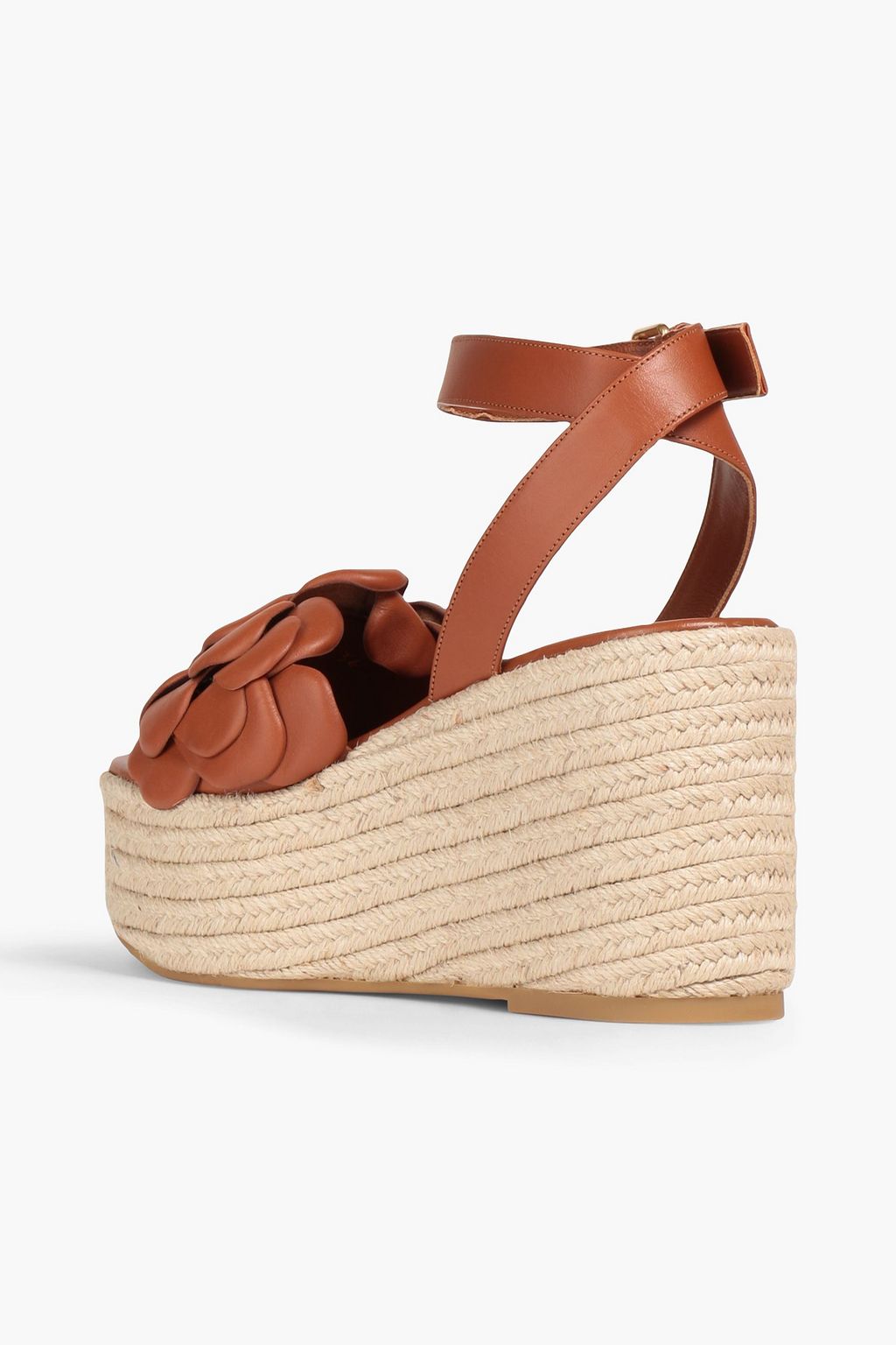 VALENTINO GARAVANI Atelier 03 Rose Edition レザー ウェッジエスパドリーユ