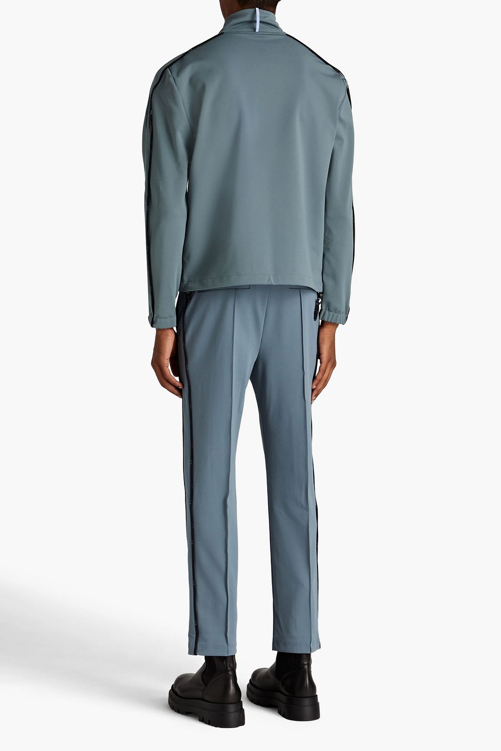 MCQ ALEXANDER MCQUEEN Appliquéd stretch-ponte zip-up track jacket