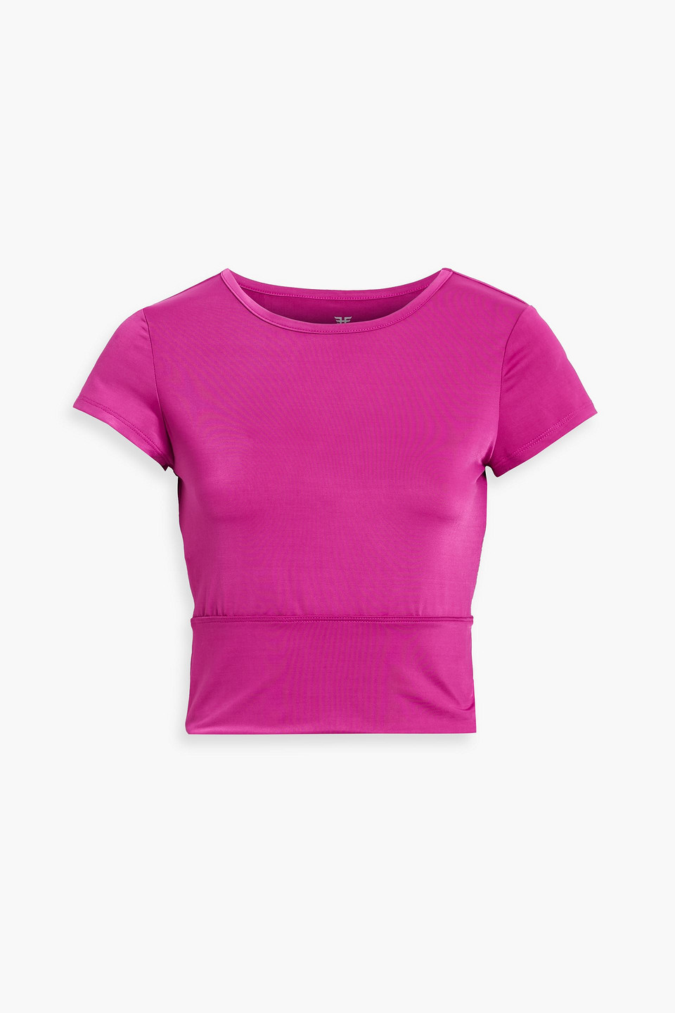 Cutout stretch-jersey top