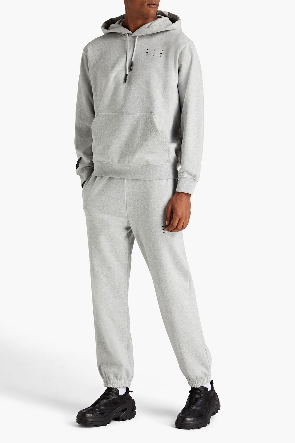 MCQ ALEXANDER MCQUEEN Appliquéd French cotton-terry hoodie