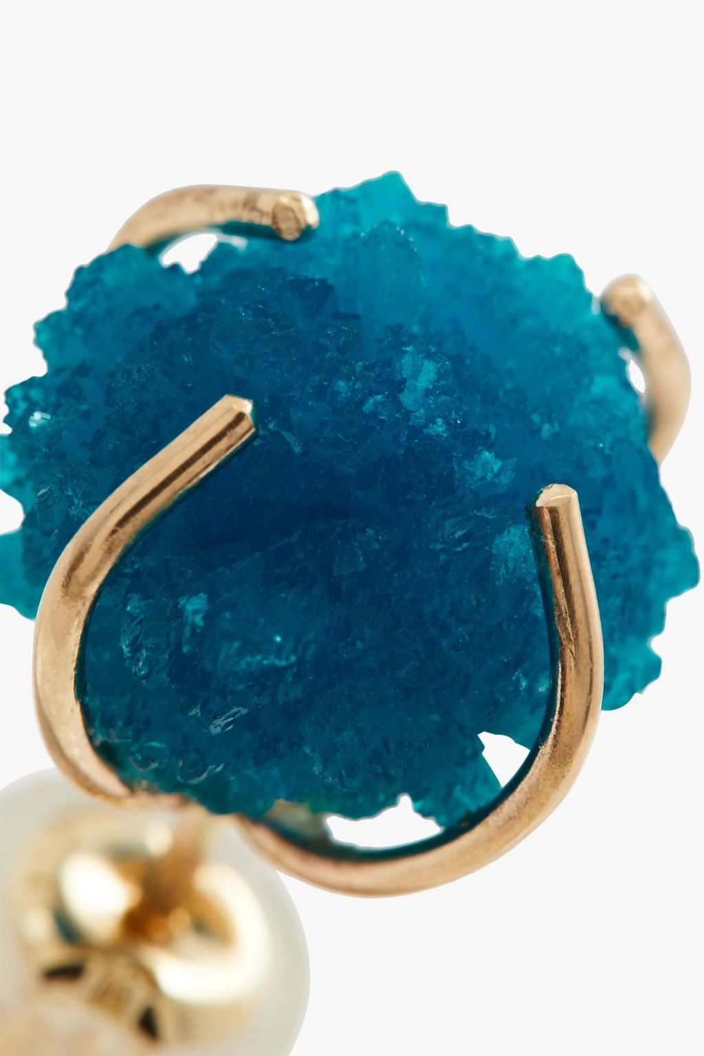 MELISSA JOY MANNING 14-karat gold cavansite earrings