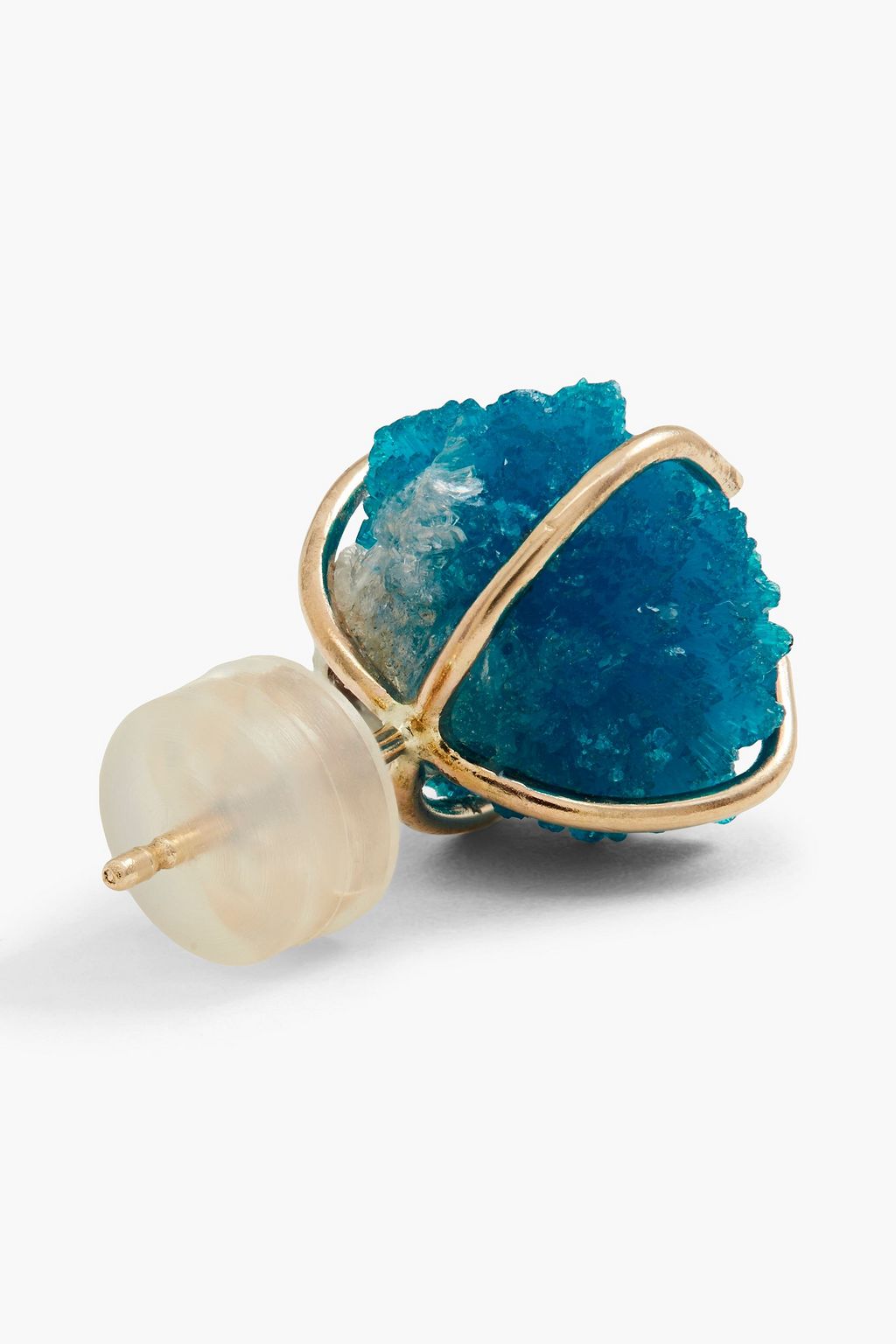 MELISSA JOY MANNING 14-karat gold cavansite earrings