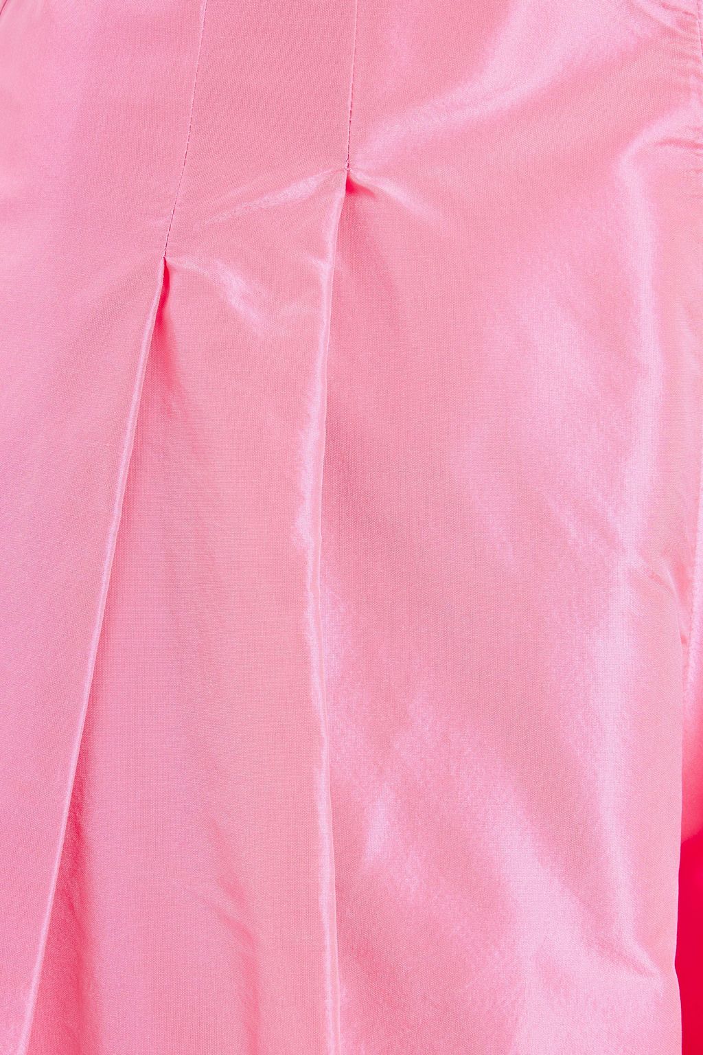 OSCAR DE LA RENTA Pleated silk-taffeta wide-leg pants