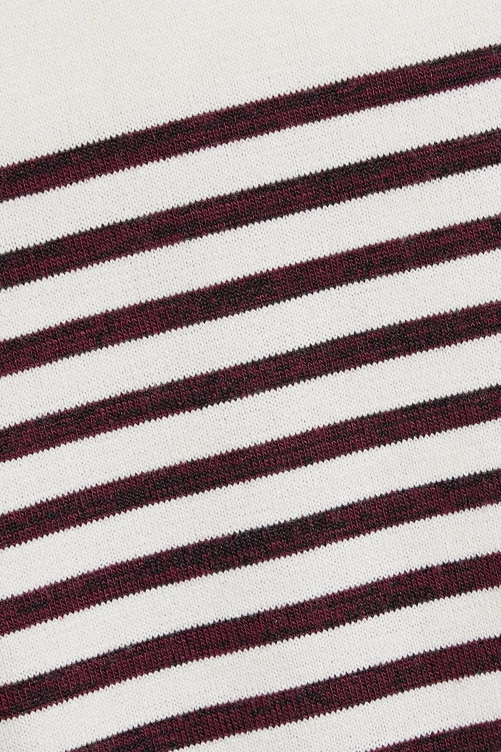 RAG & BONE كنزة رياضية محبوكة بتصميم مخطط