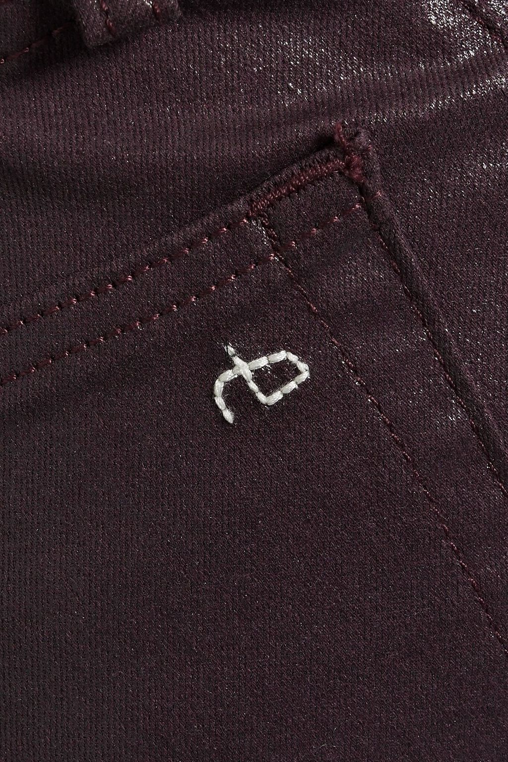 RAG & BONE جينز "كايسي" مطلي بحواف واسعة وبخصر مرتفع