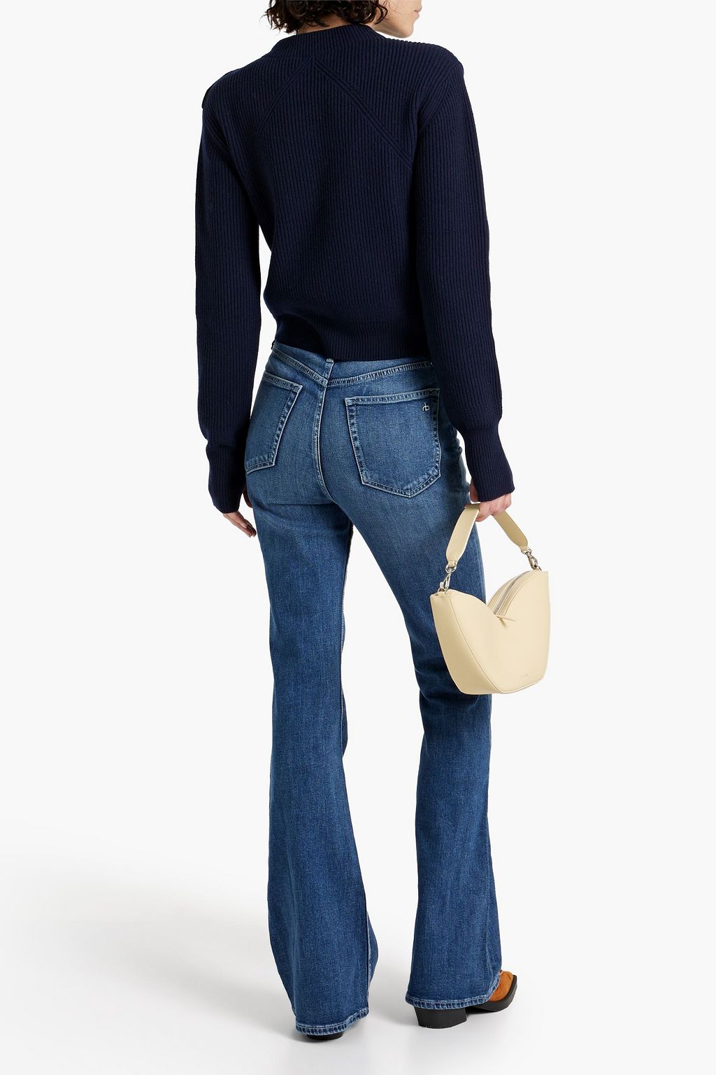 RAG & BONE جينز «كاسي» بخصر عالٍ وحواف واسعة