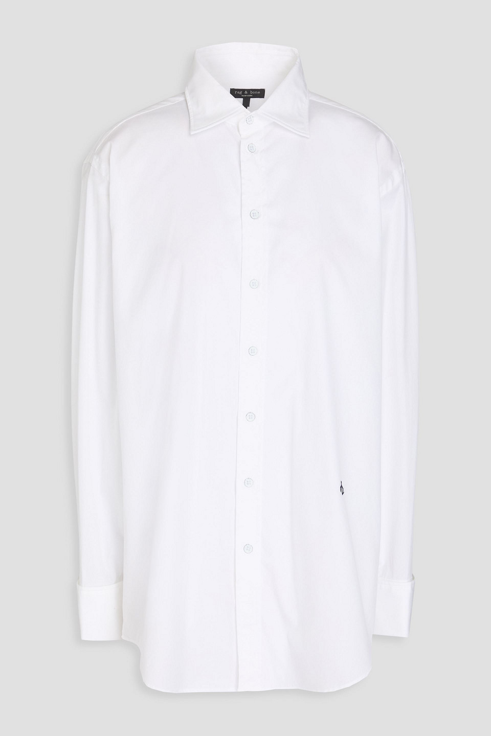 Rag & Bone Diana Cotton-poplin Shirt In White