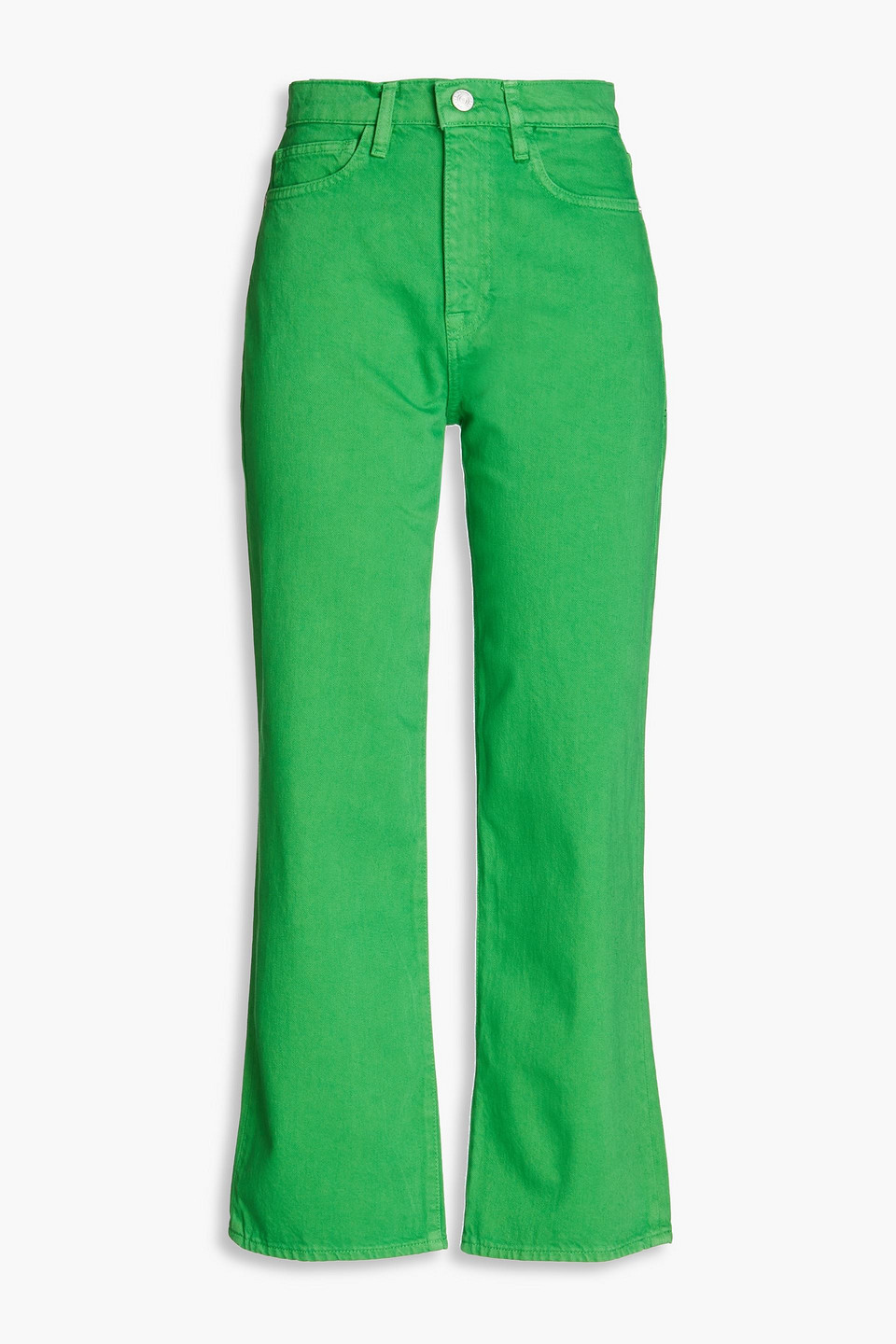 Frame Le Jane Crop Jeans In Green