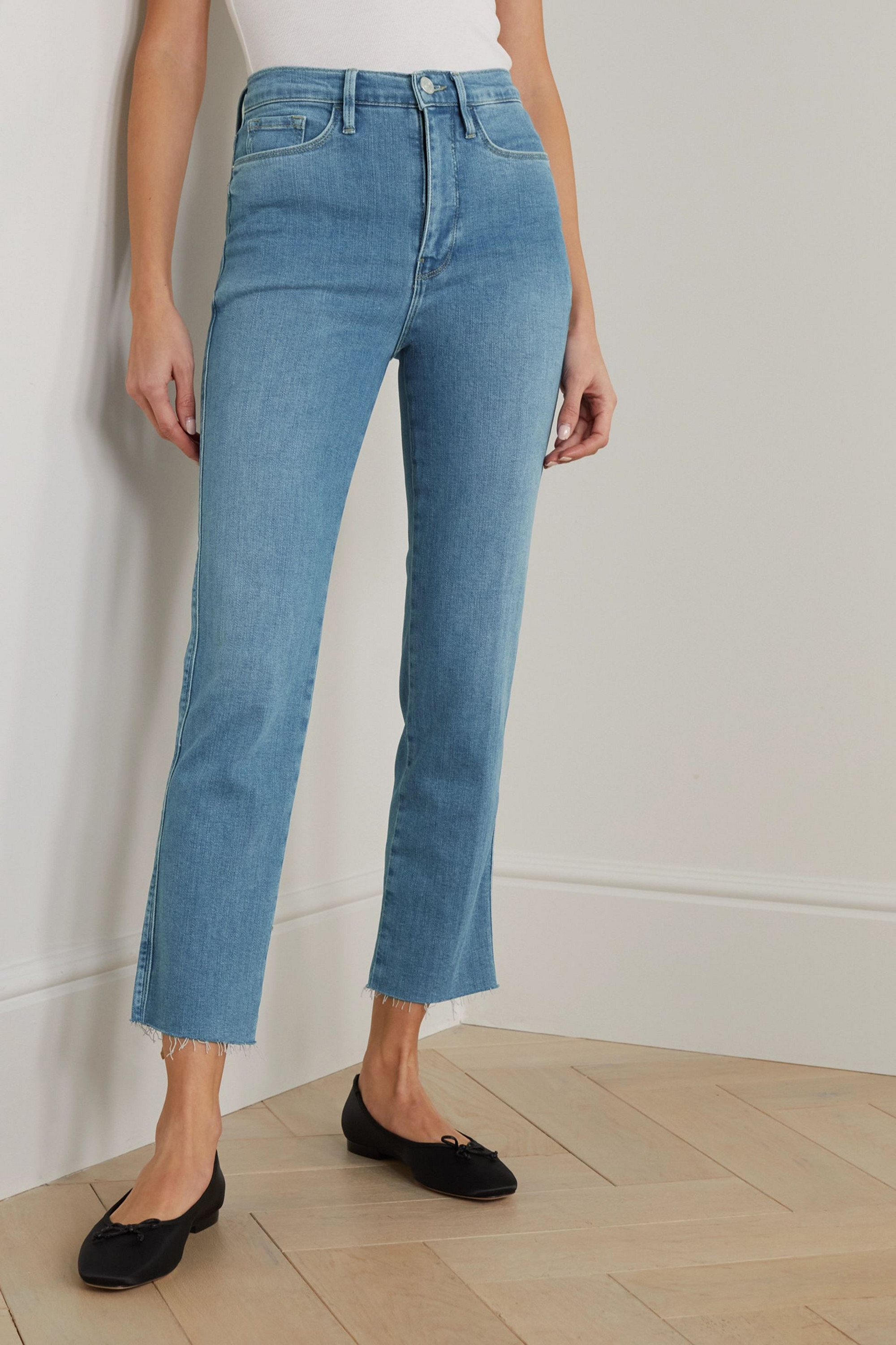 FRAME Le Sylvie cropped high-rise skinny jeans