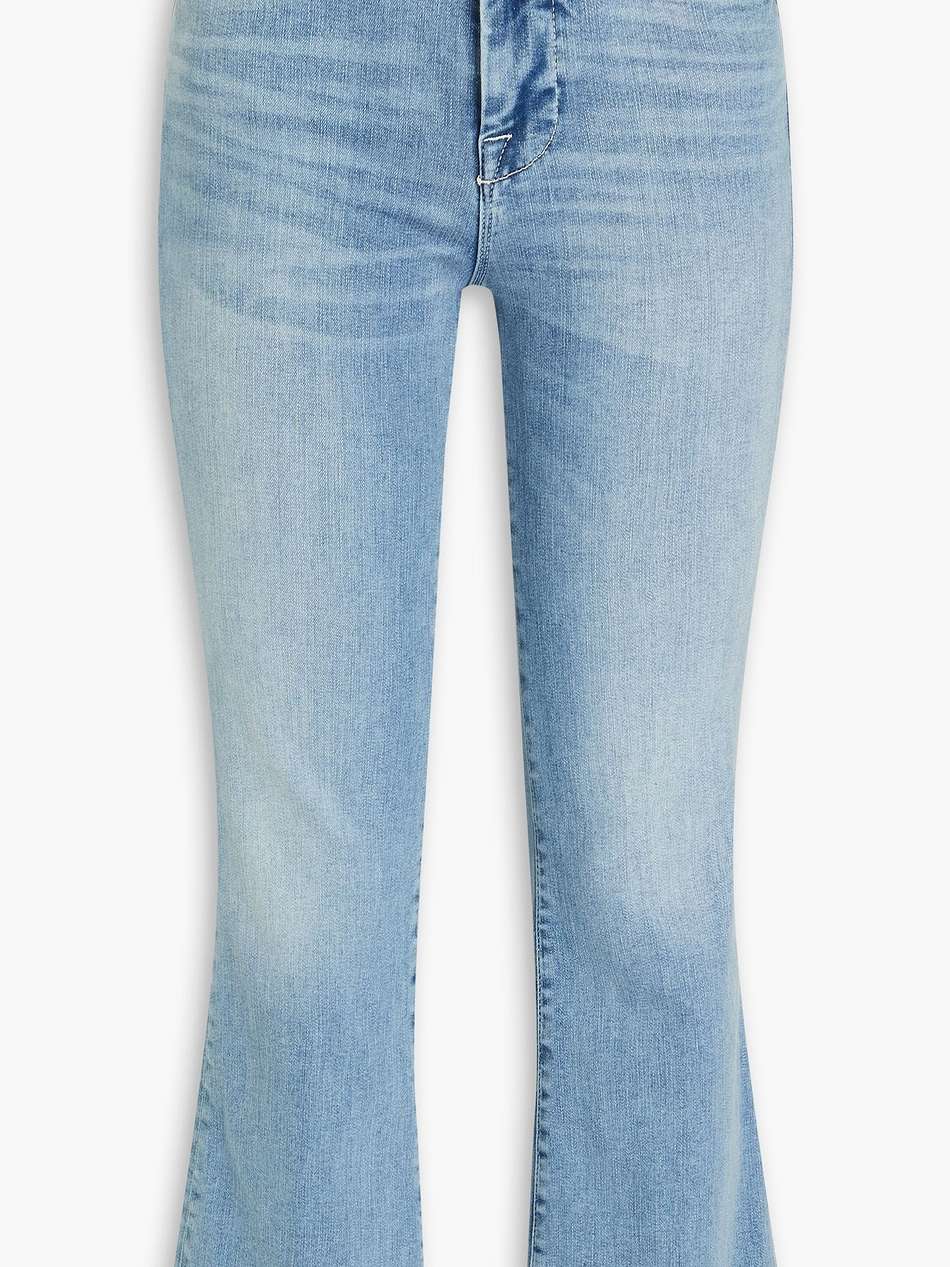 le crop mini boot cropped mid-rise bootcut jeans