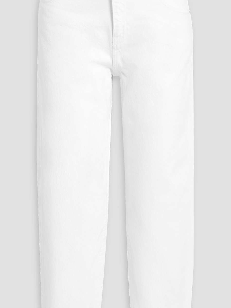 high-rise tapered jeans