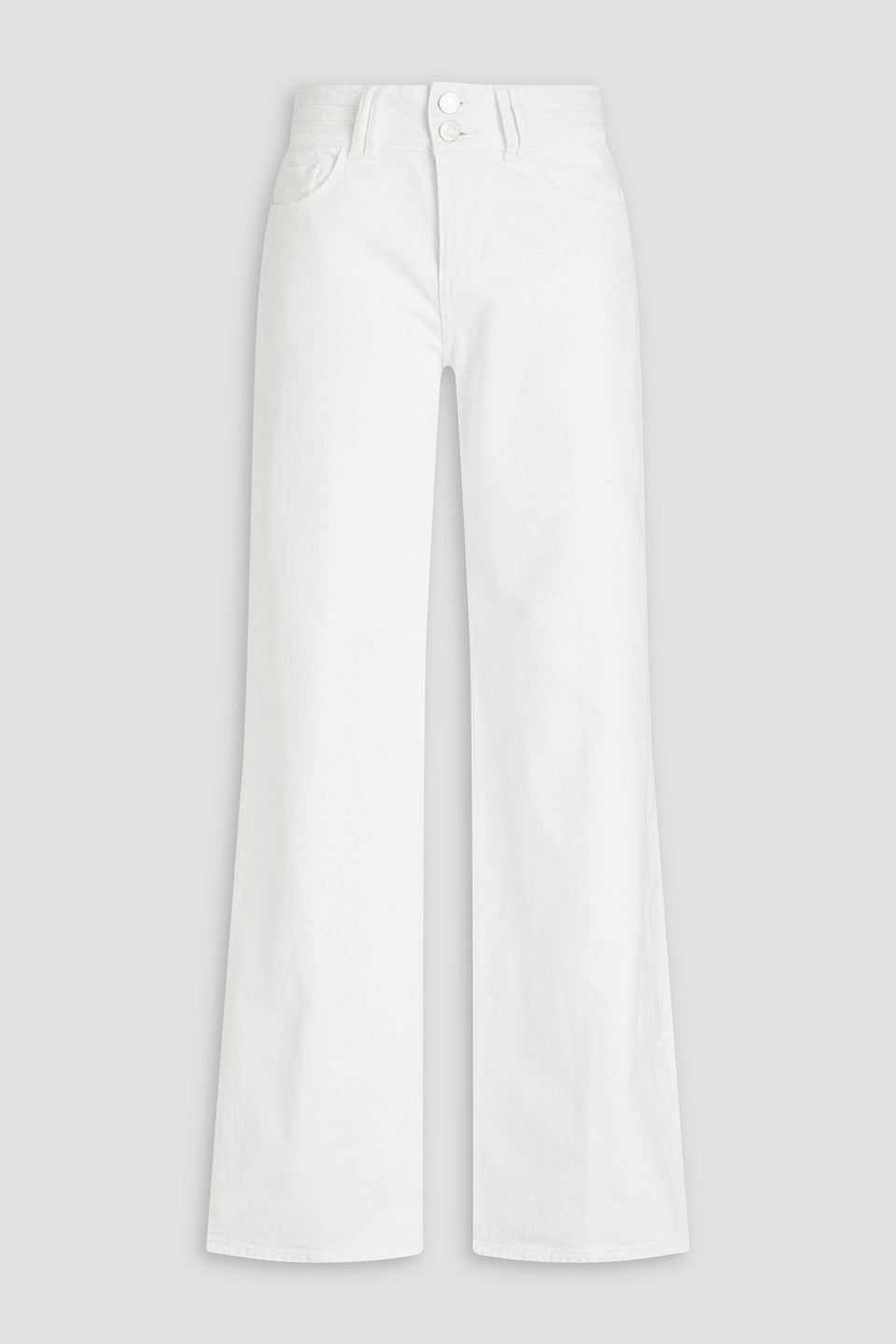 Triple Binding high-rise wide-leg jeans