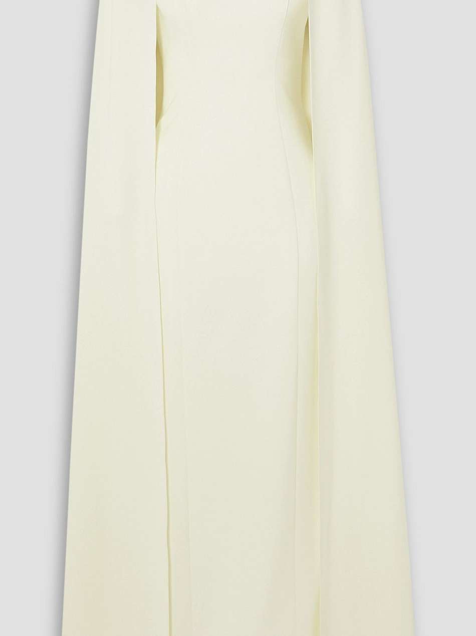 embellished stretch-crepe gown