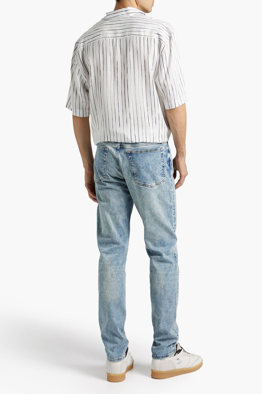 FRAME L'Homme slim-fit whiskered denim jeans