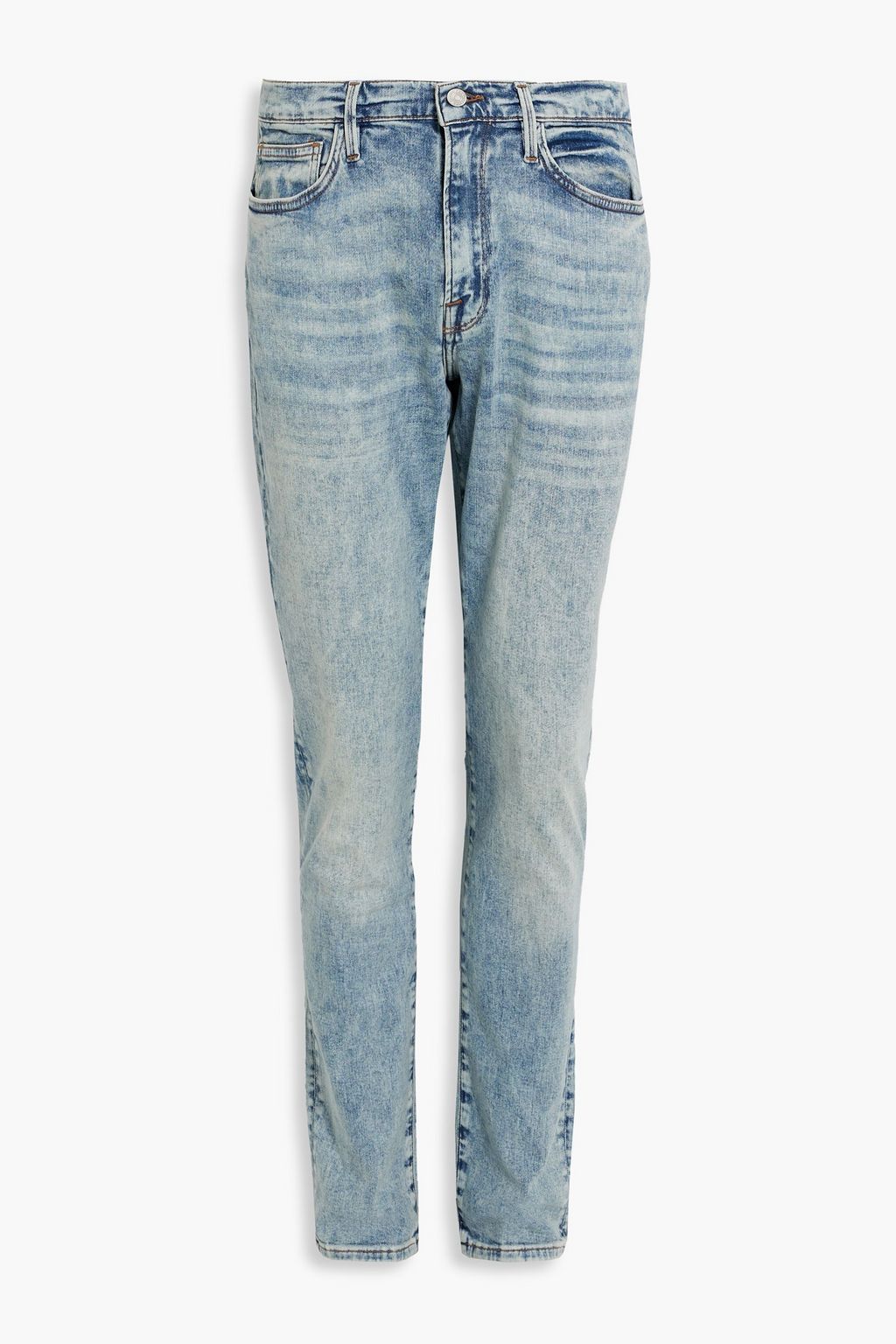 FRAME L'Homme Athletic slim-fit faded denim jeans