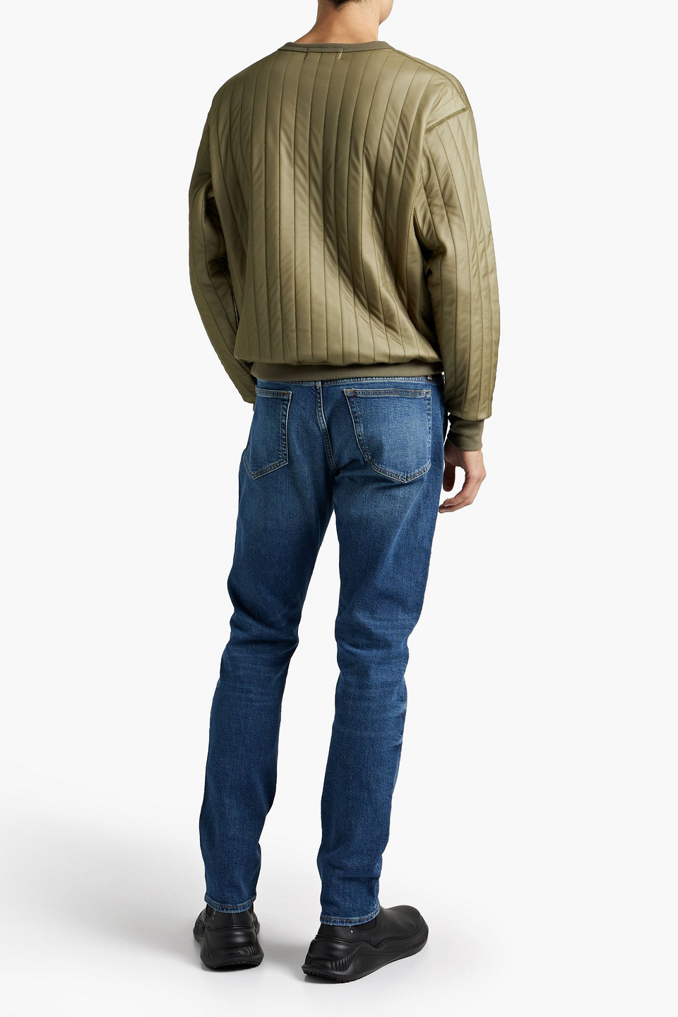 Shop Frame L'homme Slim-fit Denim Jeans In Mid Denim