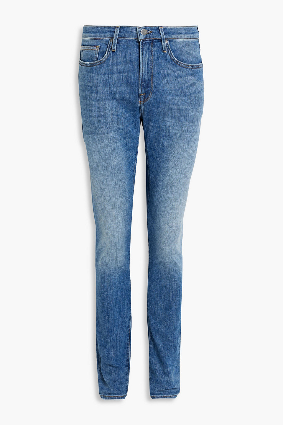 Frame L'homme Skinny-fit Denim Jeans In Mid Denim