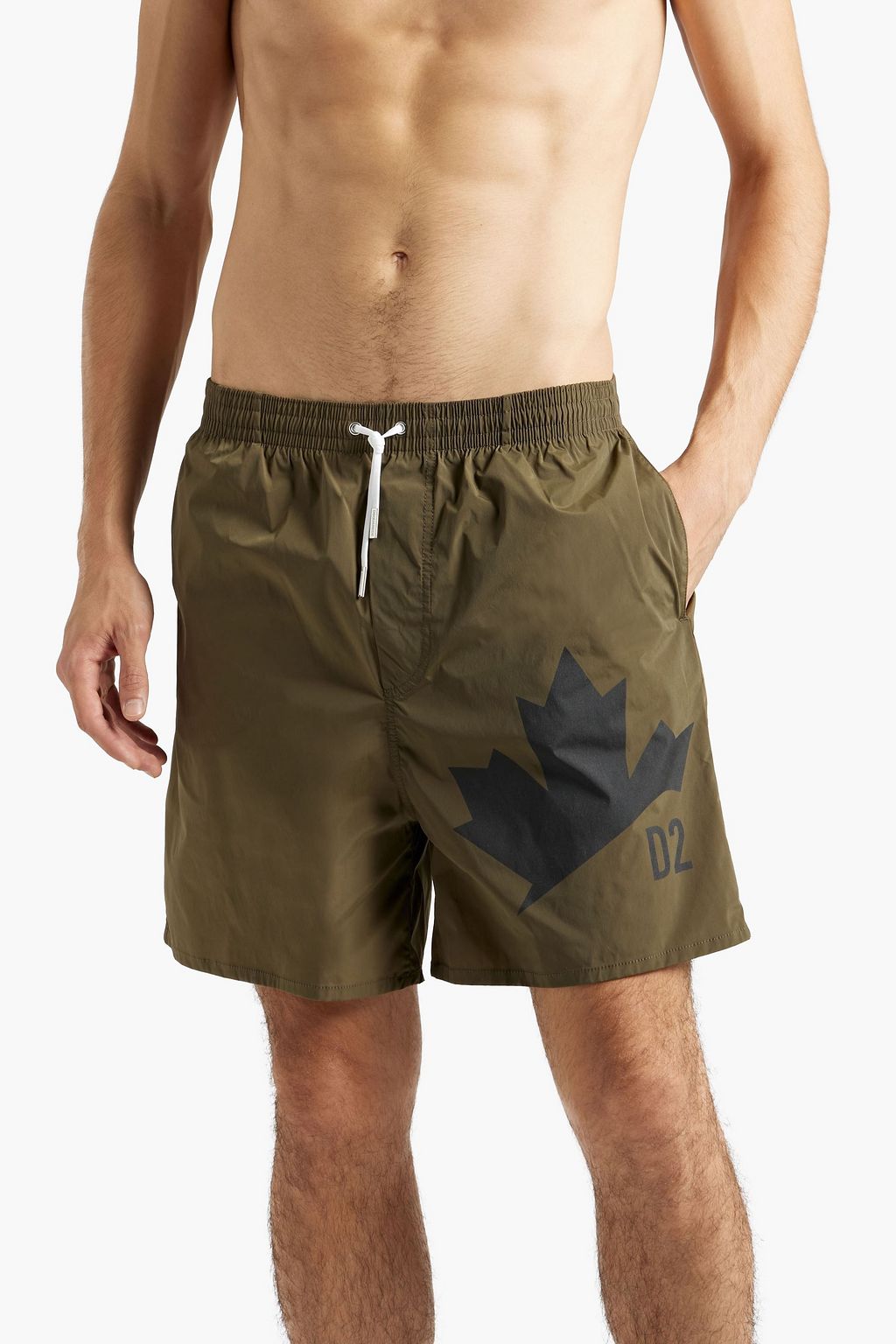 DSQUARED2 Mid-length printed swim shorts