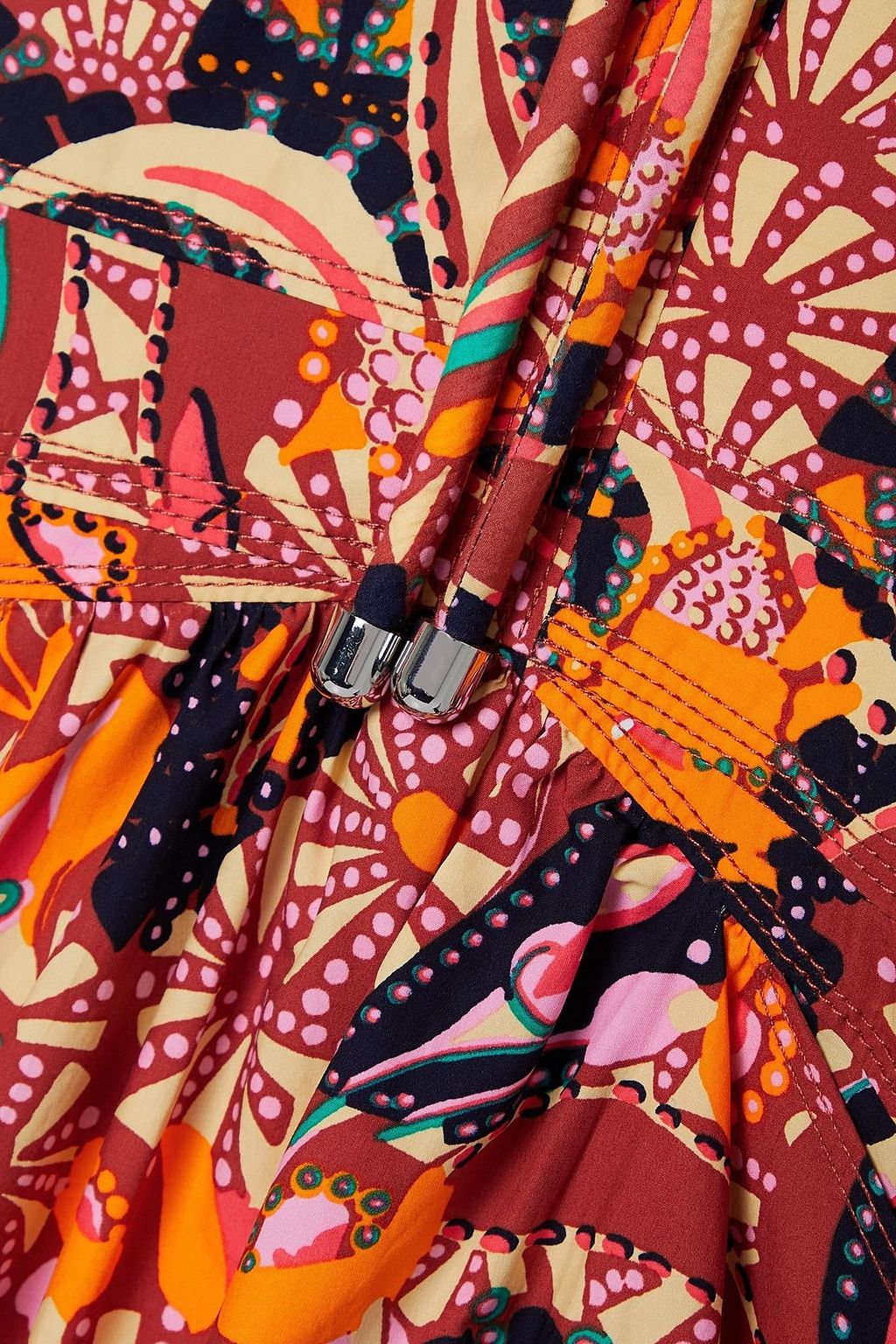 A.L.C. Adelle tiered printed cotton-poplin halterneck maxi dress