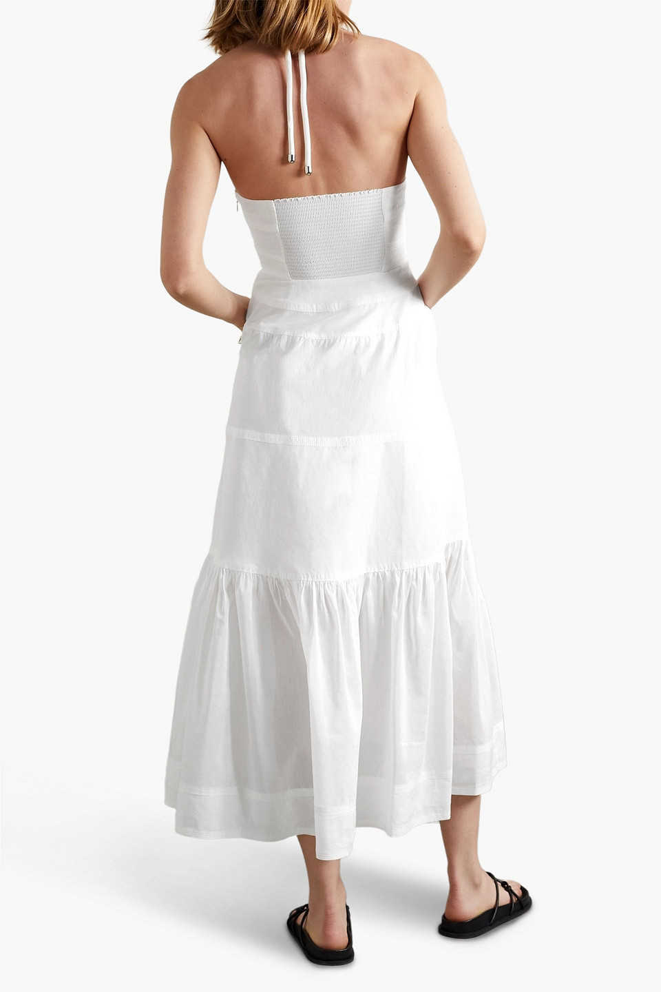 A.L.C ADELLE TIERED VOILE HALTERNECK MAXI DRESS 3074457345633545150