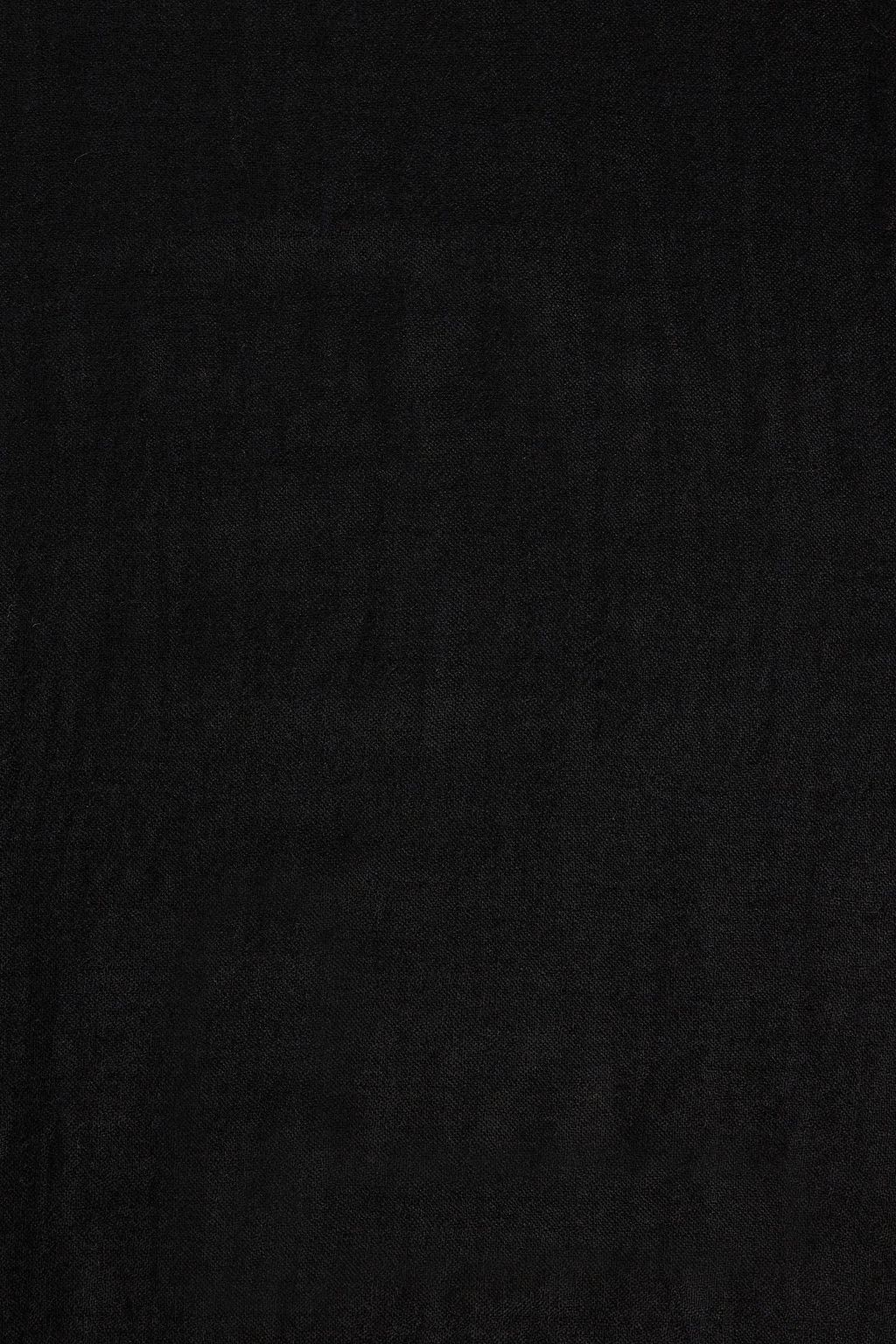 VALENTINO GARAVANI Frayed wool, cashmere and silk-blend scarf