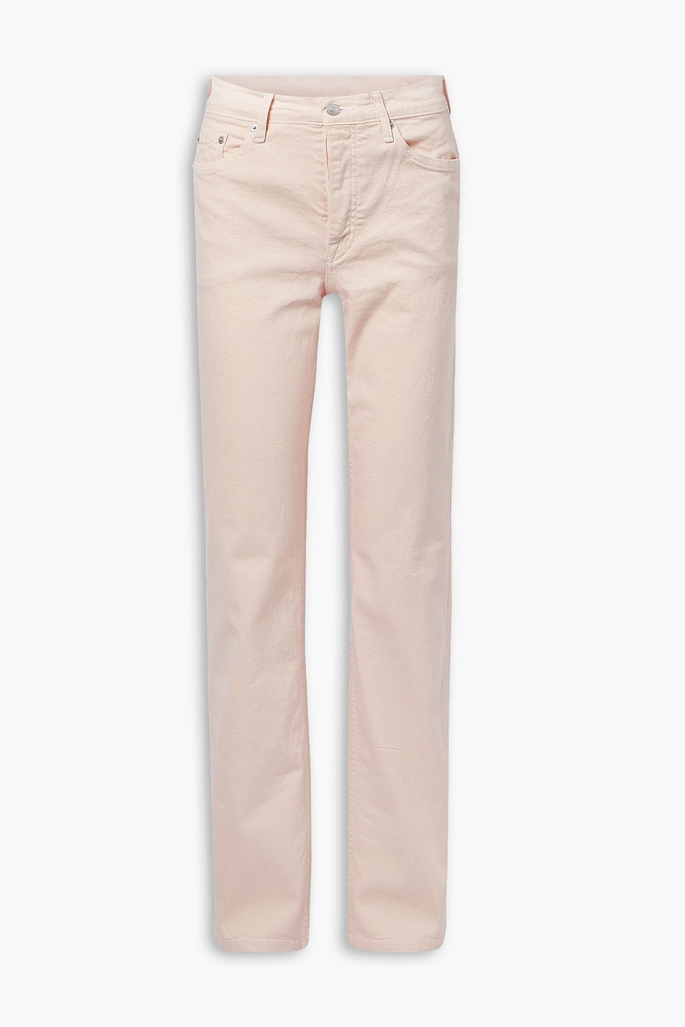 A.l.c Edwin High-rise Straight-leg Jeans In Pastel Pink