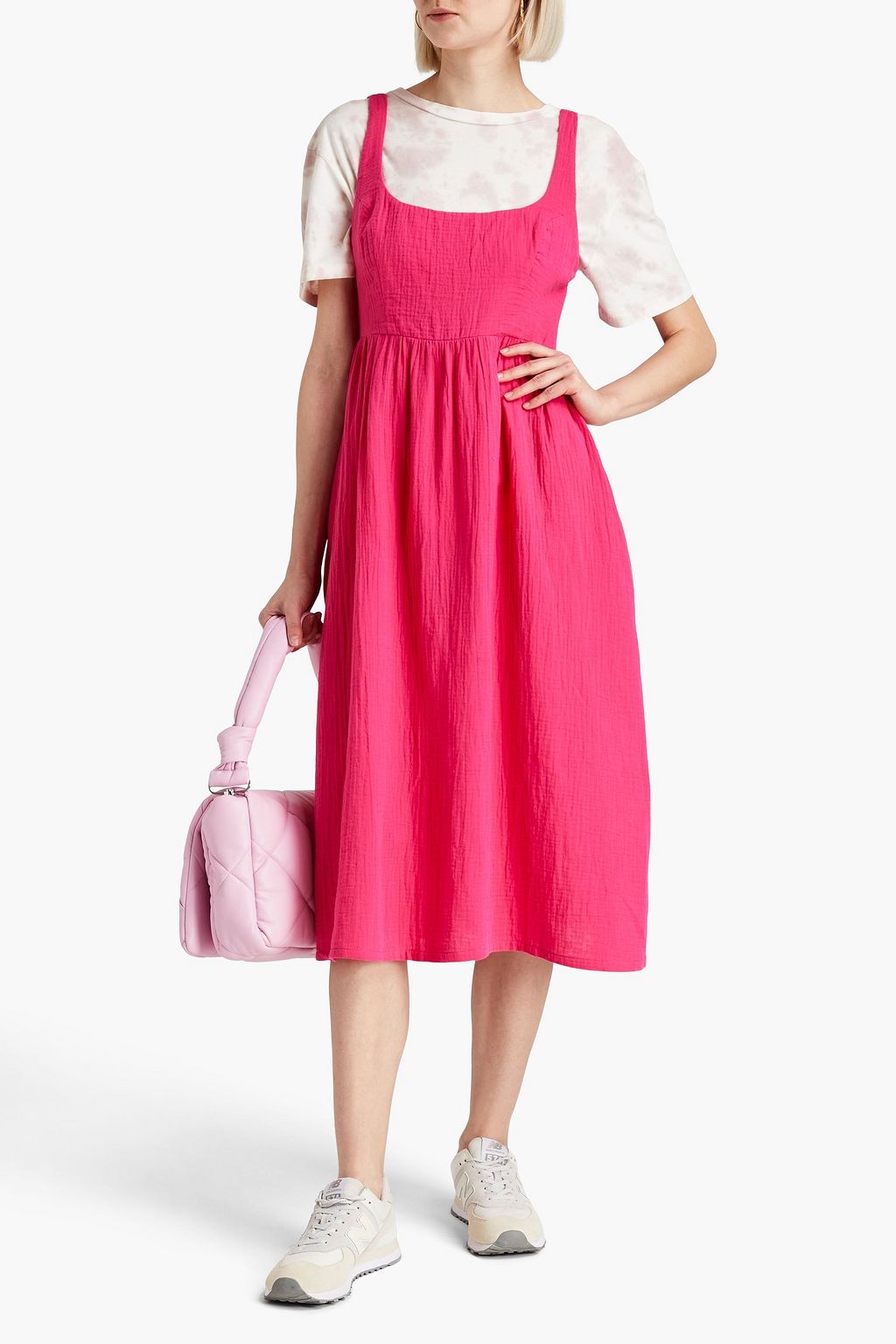 MONROW Organic cottongauze midi dress THE