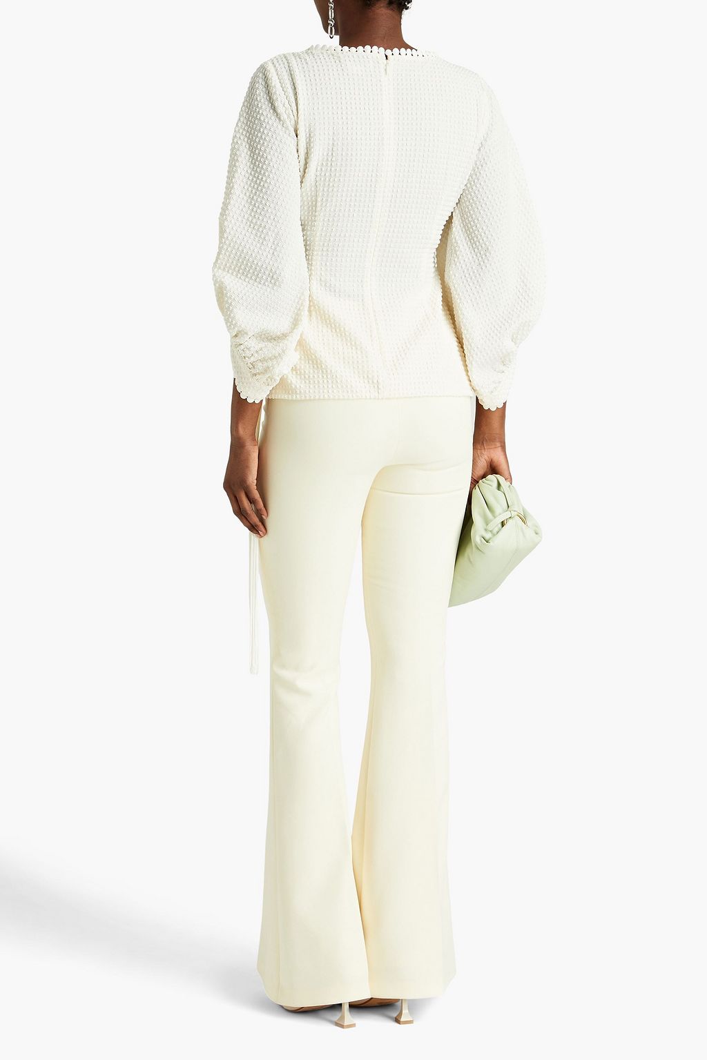 SACHIN & BABI Maggie wrap-effect cloqué blouse