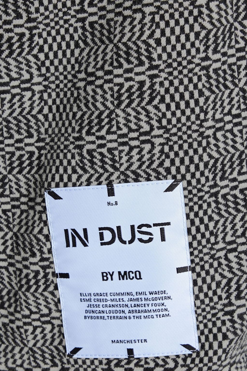 MCQ ALEXANDER MCQUEEN Appliquéd jacquard-knit zip-up jacket