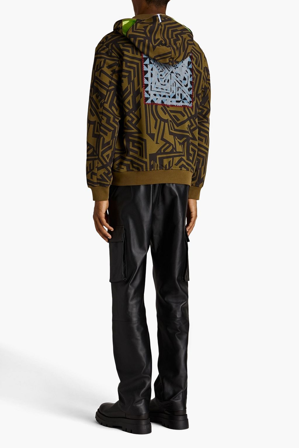 MCQ ALEXANDER MCQUEEN Appliquéd French cotton-terry zip-up hoodie
