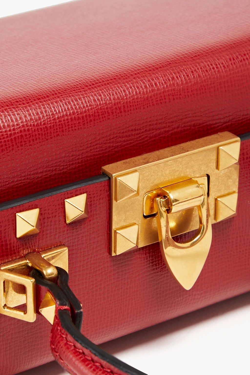 VALENTINO GARAVANI Rockstud textured-leather tote