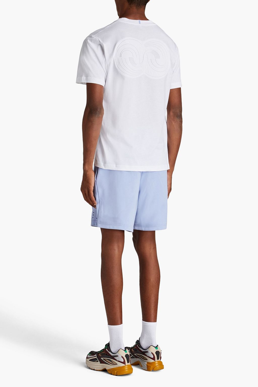 MCQ ALEXANDER MCQUEEN Embossed cotton-jersey T-shirt