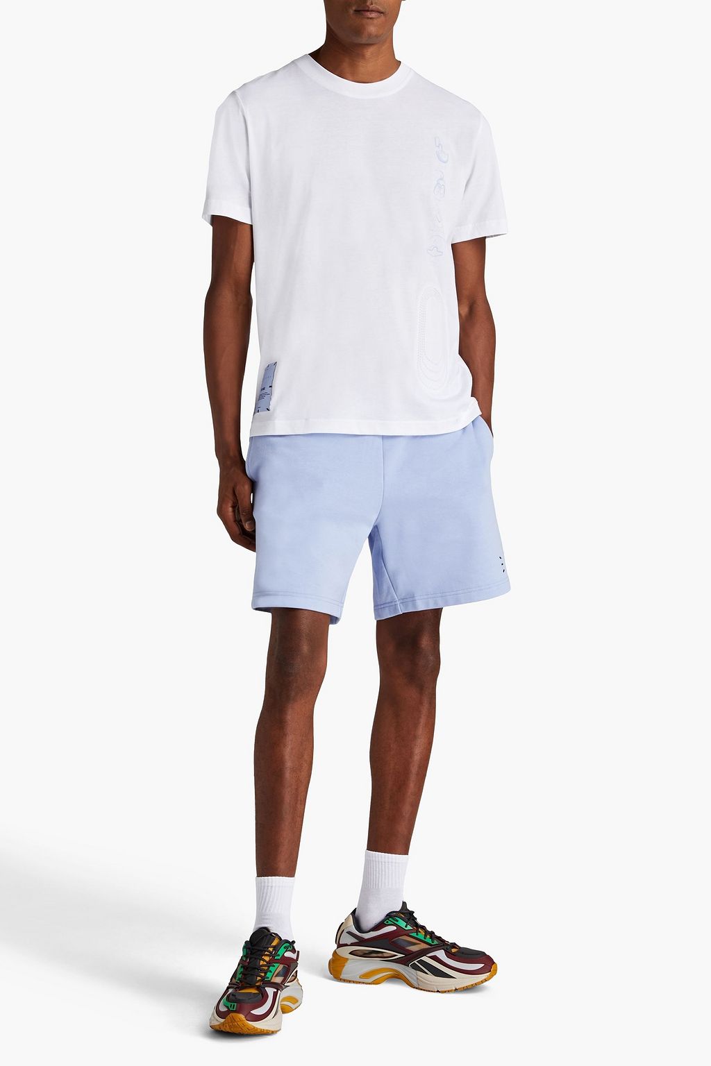 MCQ ALEXANDER MCQUEEN Embossed cotton-jersey T-shirt