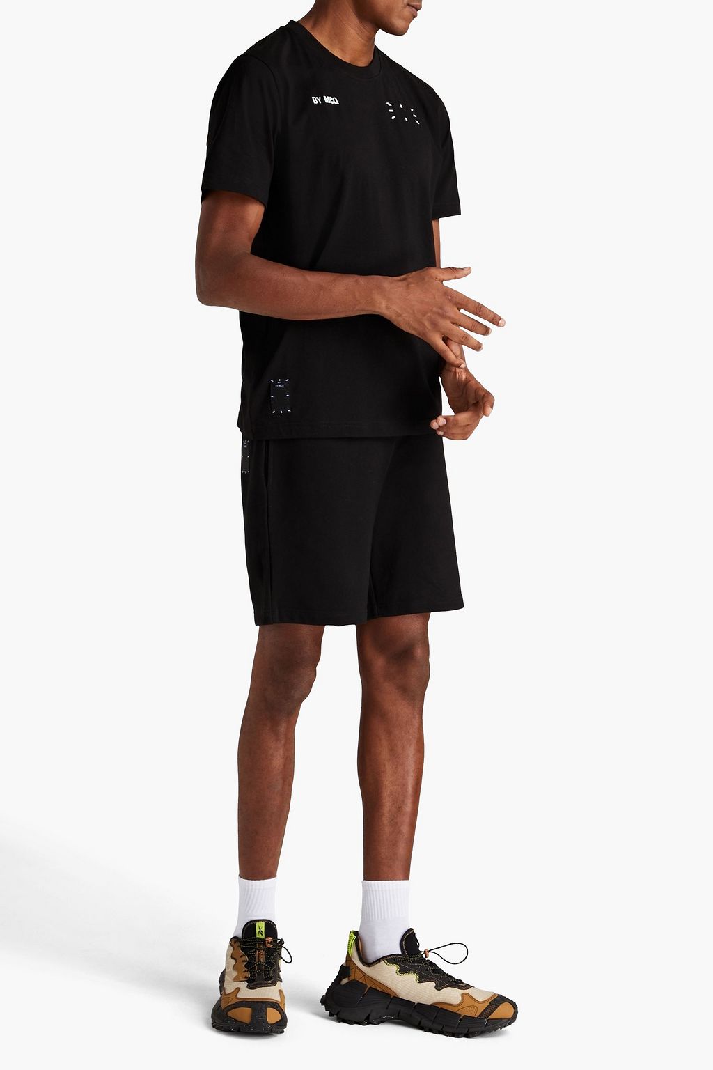 MCQ ALEXANDER MCQUEEN Appliquéd printed cotton-jersey T-shirt