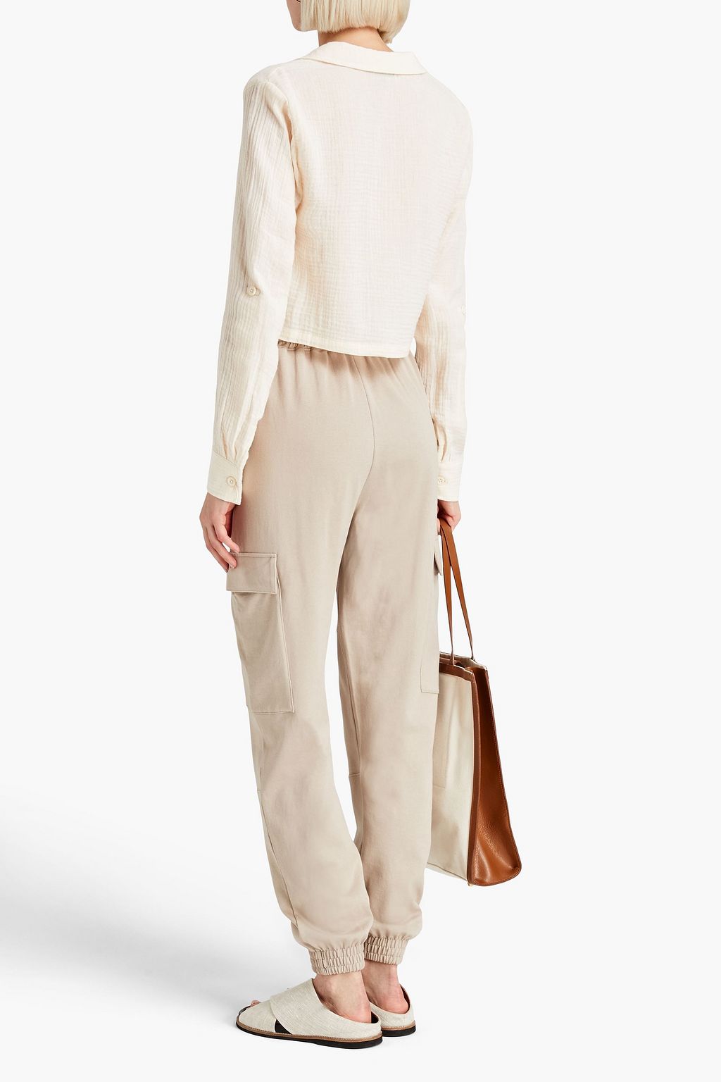 MONROW Cotton-gauze top