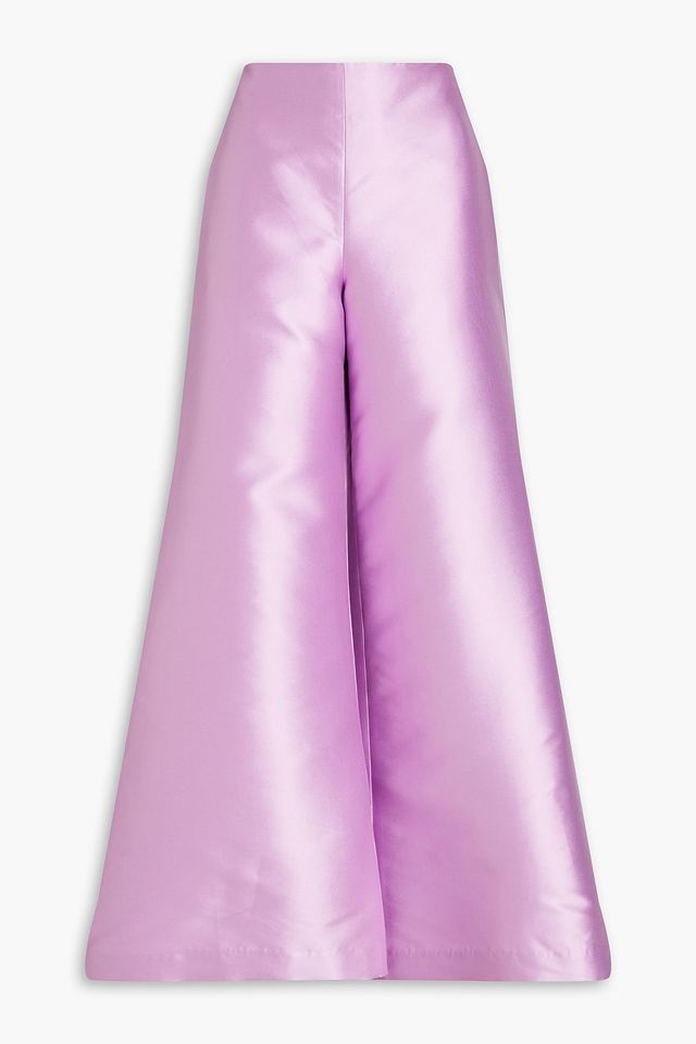 Kiera taffeta wide-leg pants