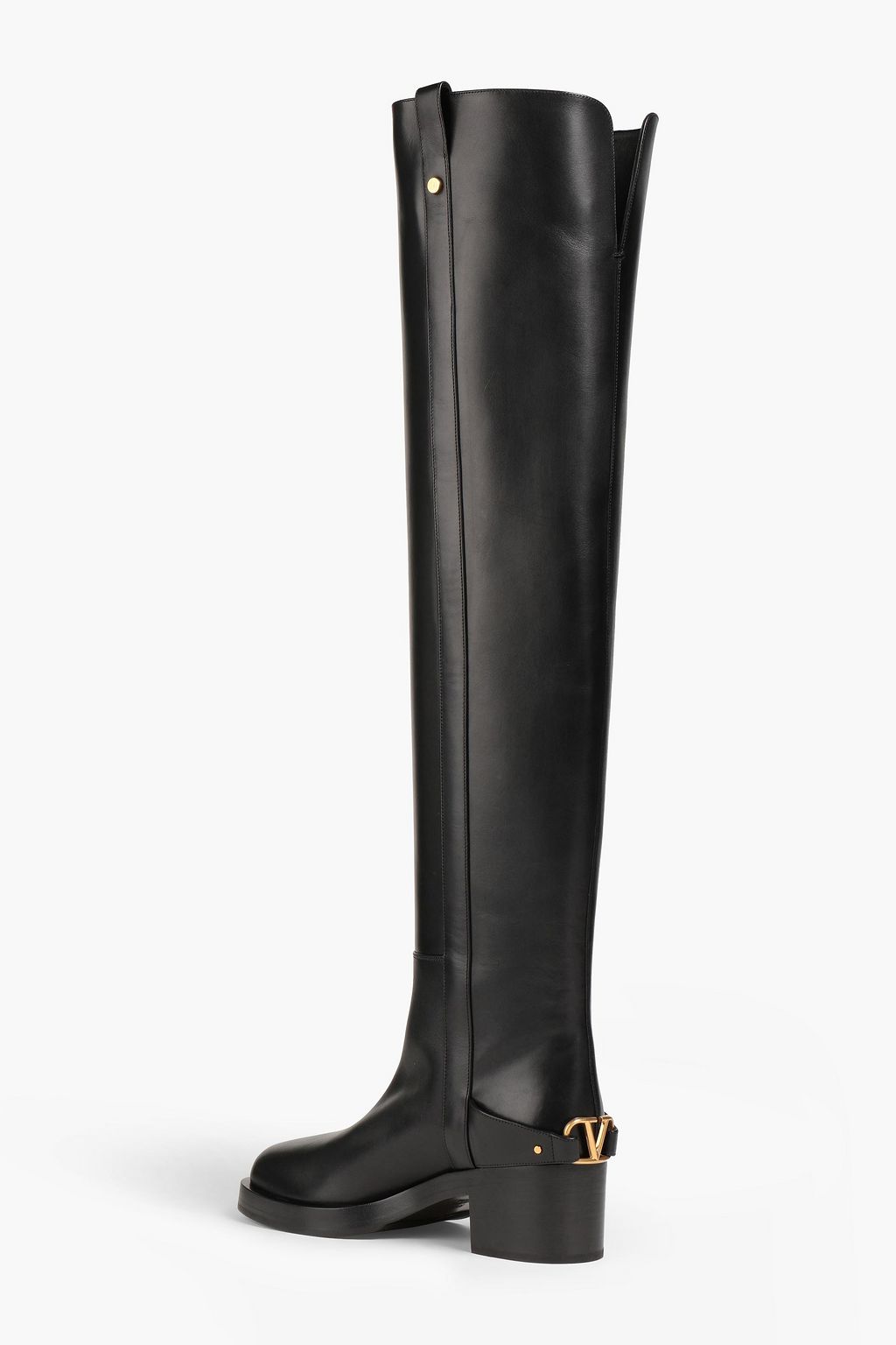 VALENTINO GARAVANI VLOGO leather thigh boots