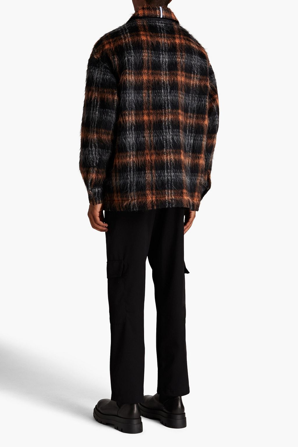 MCQ ALEXANDER MCQUEEN Oversized brushed wool-blend jacquard jacket