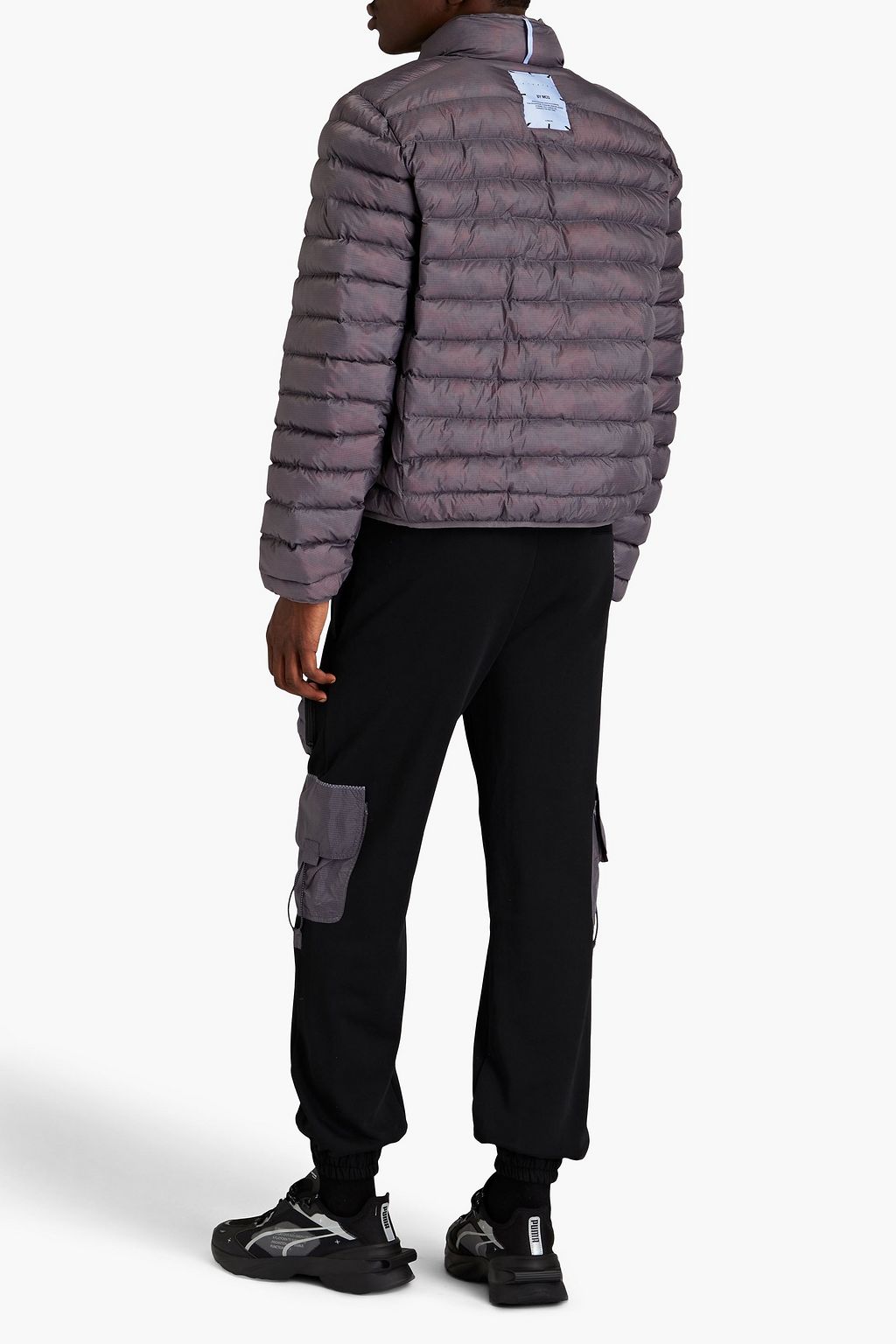 MCQ ALEXANDER MCQUEEN Appliquéd quilted shell zip-up jacket