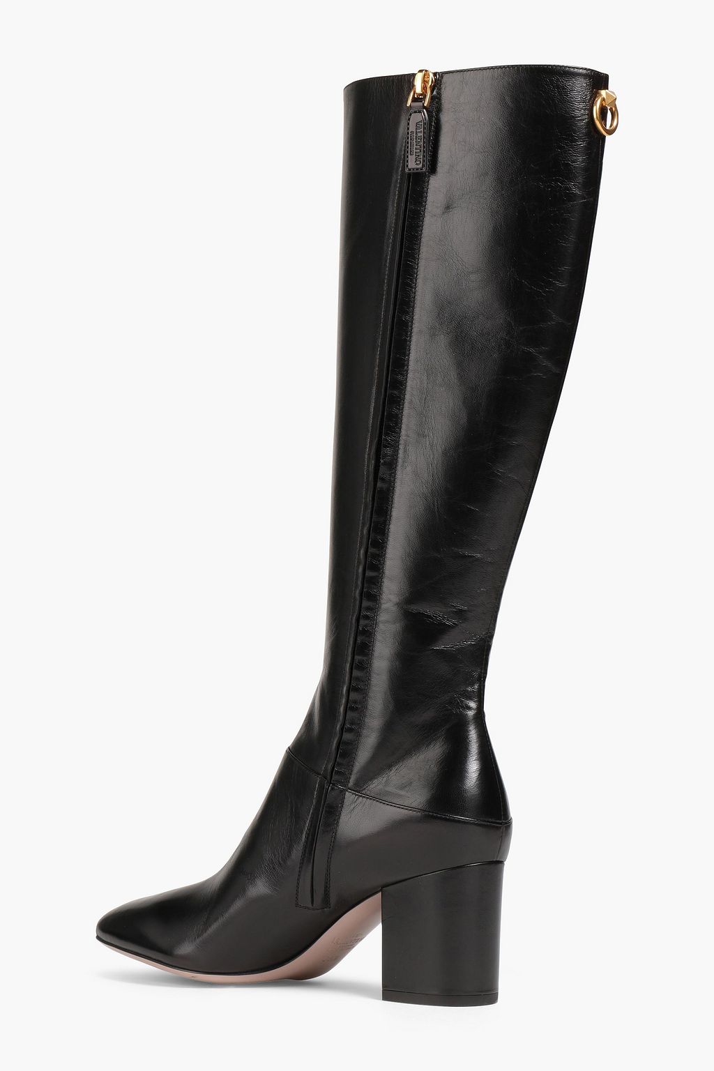 VALENTINO GARAVANI Studded leather knee boots