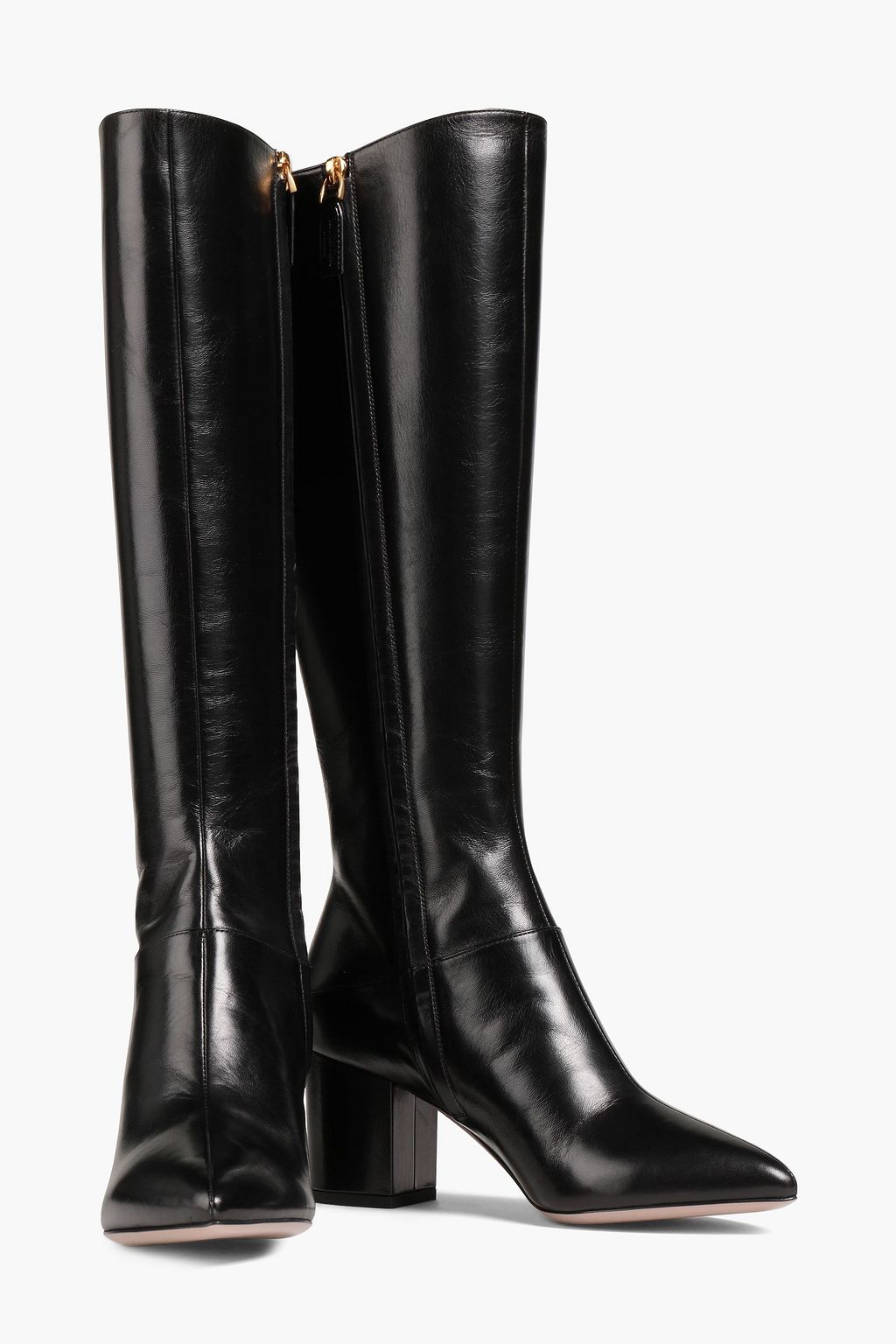 VALENTINO GARAVANI Studded leather knee boots